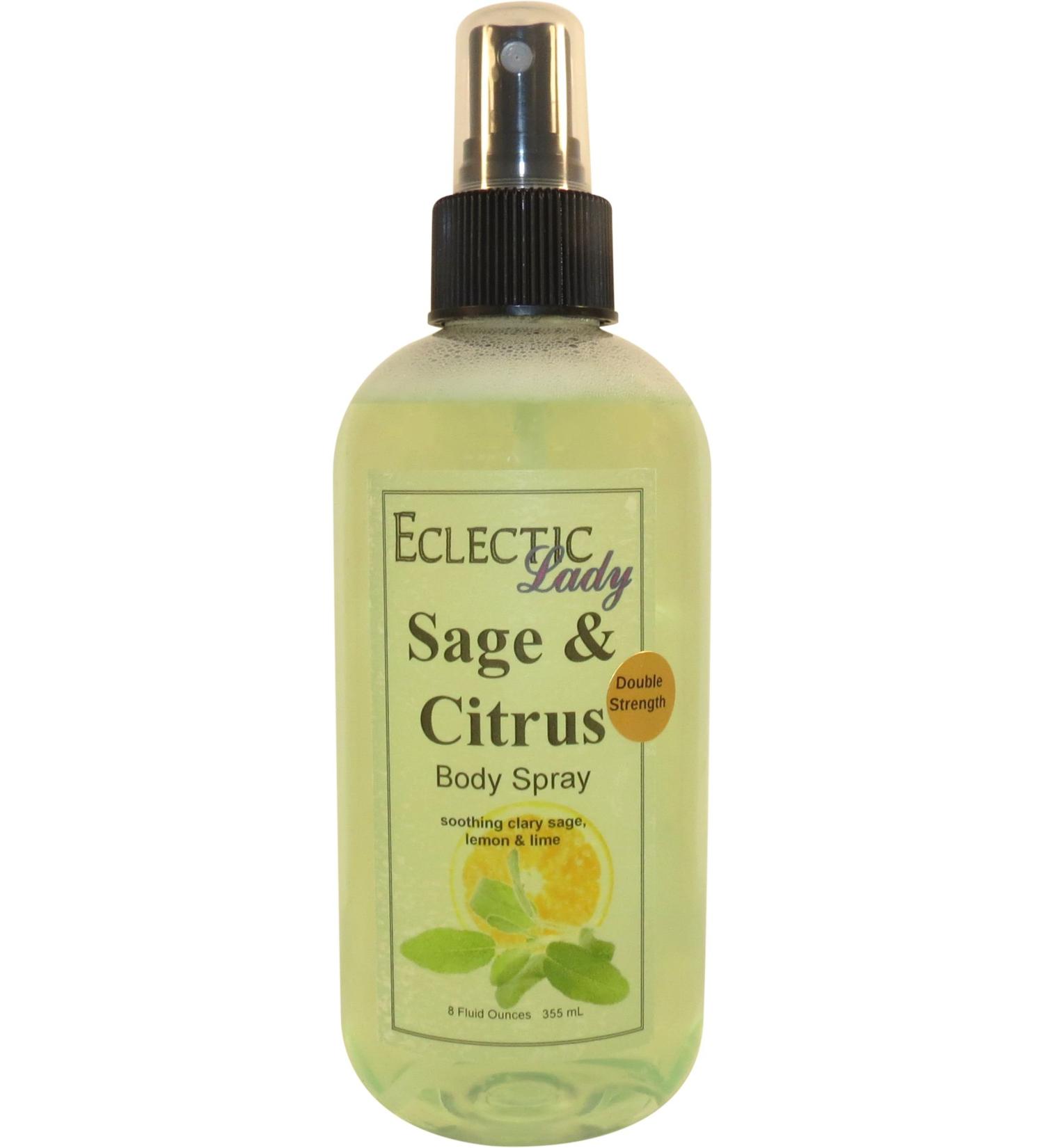 Sage And Citrus Body Spray (Double Strength) 8 ounces Body Mist for Women with Clean Light & Gentle Fragrance Long Lasting Perfume with Comforting Scent for Men & Women Cologne with Soft Subtle 8 Fluid Ounces (Double Strength) - Buy Online on GoSupps.com
