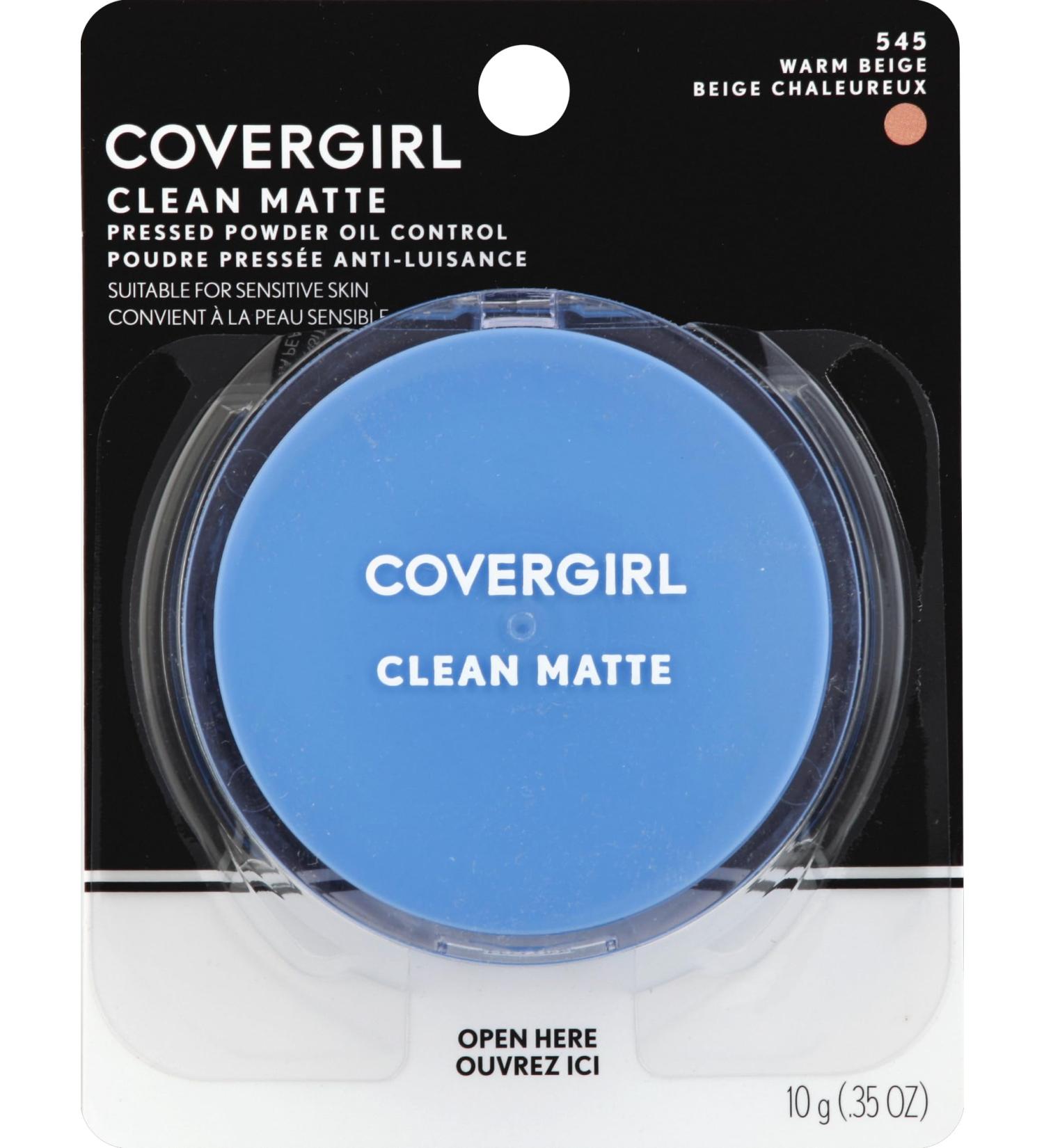 COVERGIRL Clean Oil Control Pressed Powder Warm Beige 545 0.35 Ounce Pan