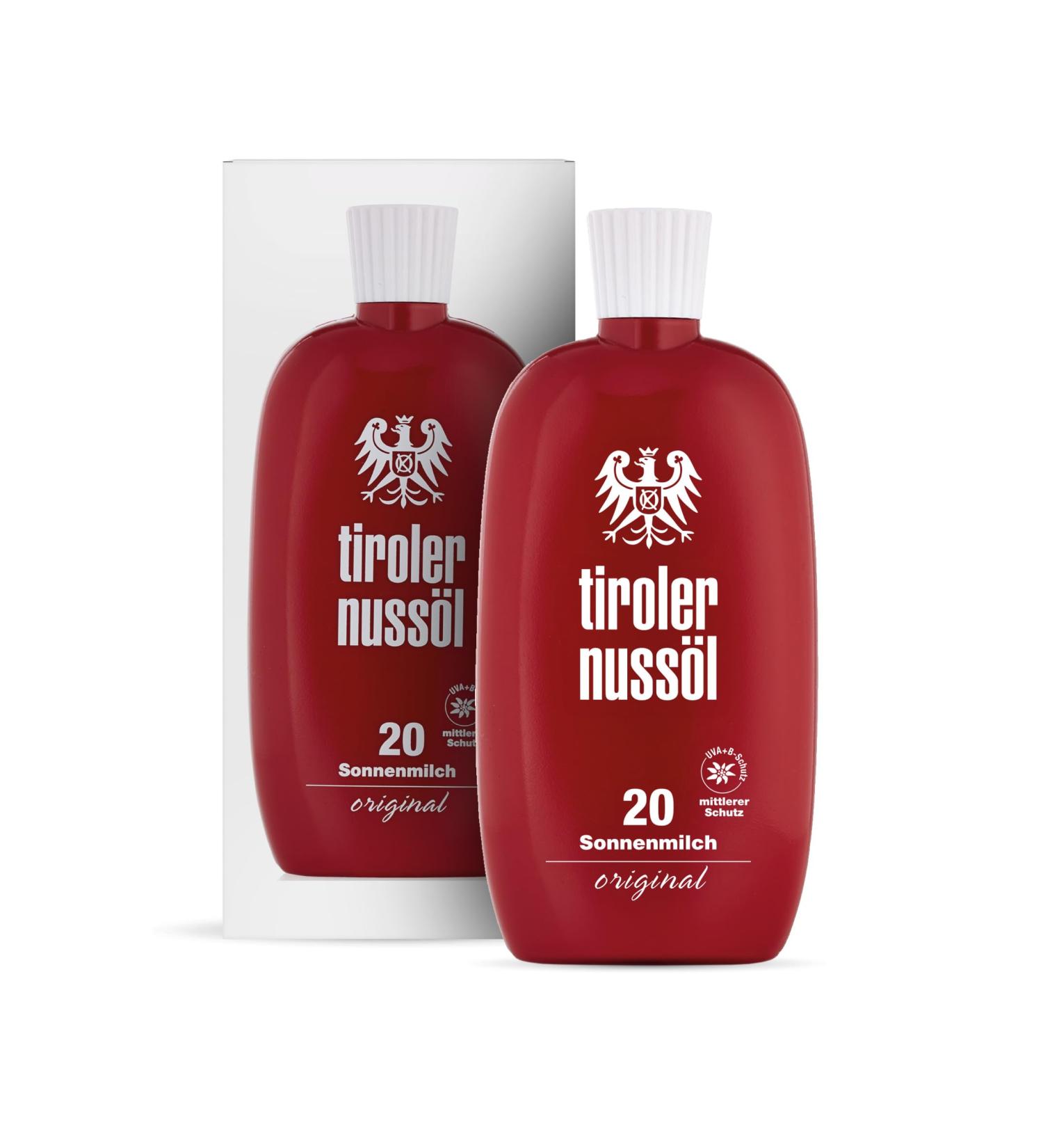 Tyrolean Nut Oil Sun Lotion SPF 20 - Waterproof 150 ml | International Shipping - Buy Online on GoSupps.com