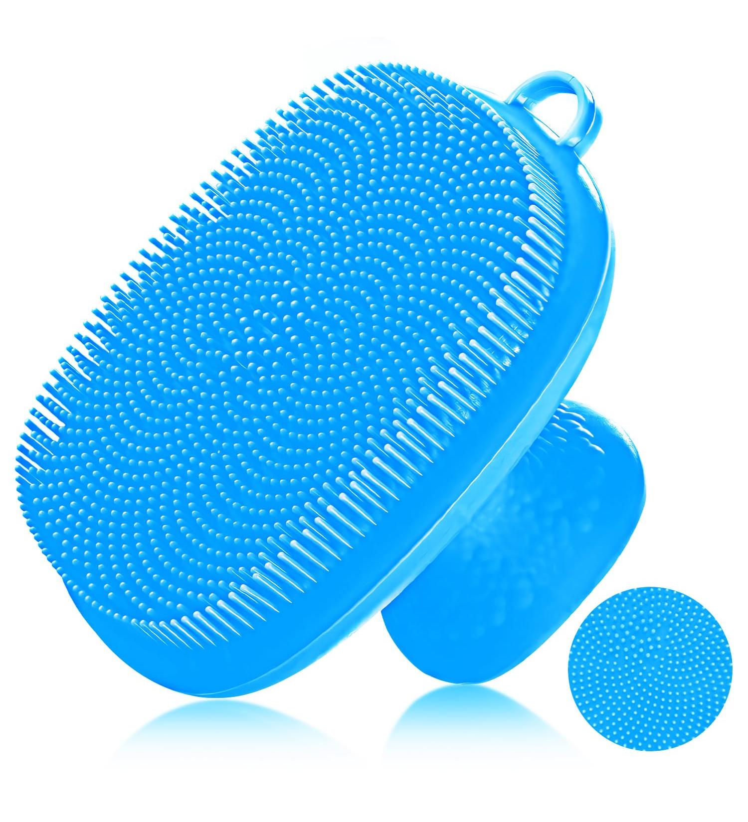 Buy Square Facial Cleansing Brush - Deep Cleanse Pores with Silicone Technology - Blue | International Shipping Available - Buy Online on GoSupps.com