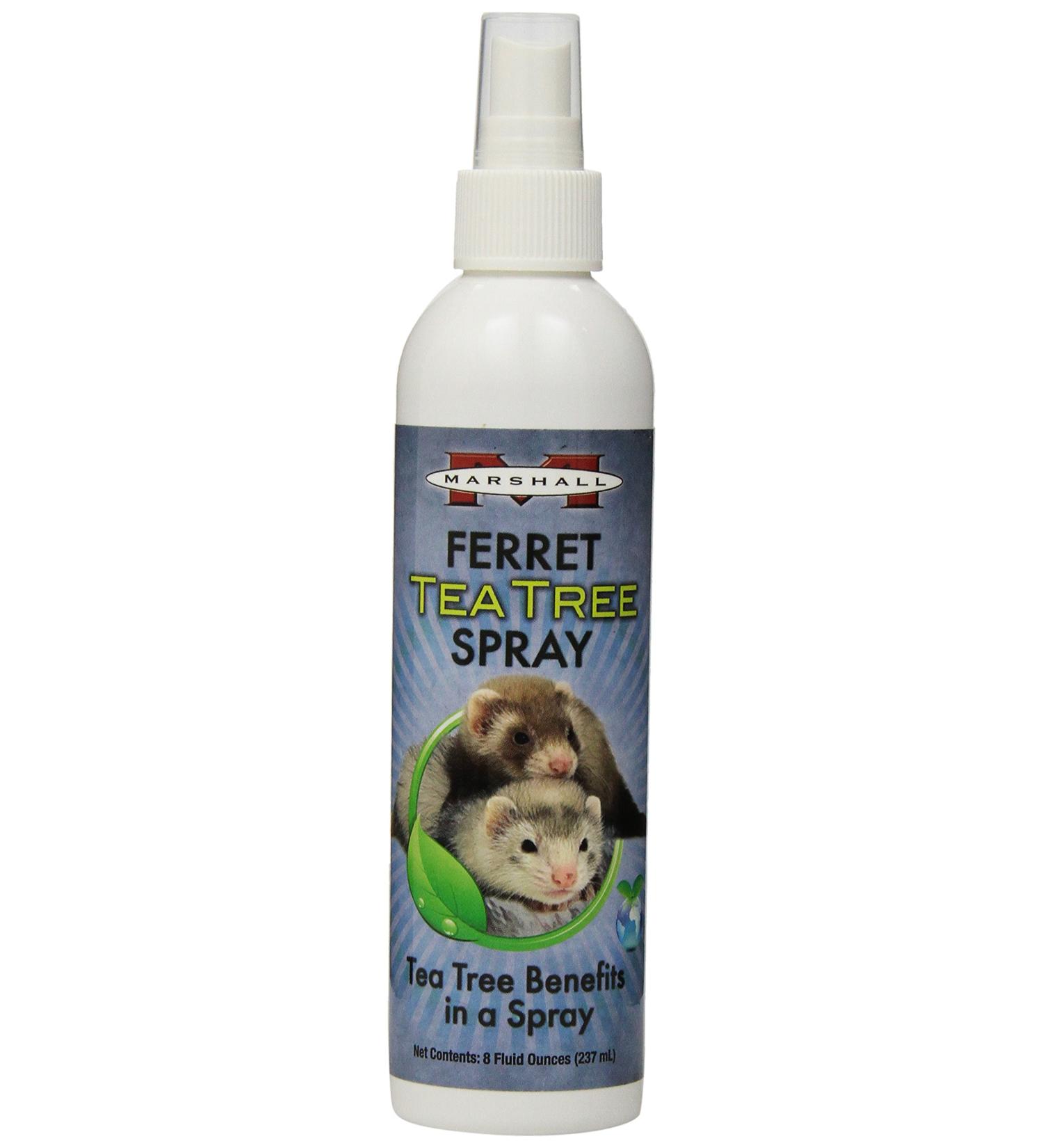 Marshall 8-Ounce Ferret Tea Tree Spray - Natural Solution for Healthy Fur and Skin - Buy Online on GoSupps.com