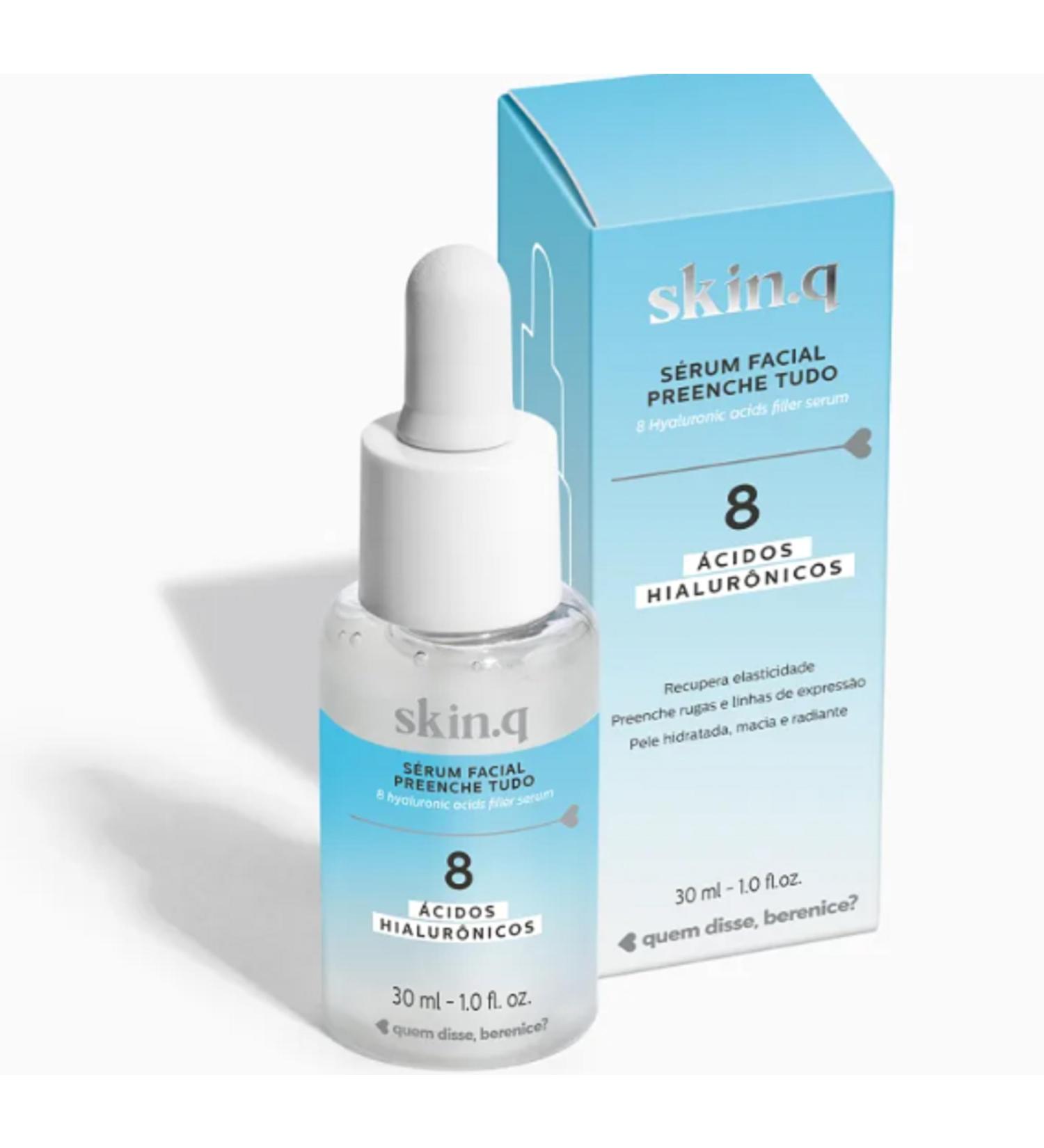 quem disse berenice O Botic rio Quem Disse Berenice skin.q Face Serum with 8 Filling Hyaluronic Acids Delays Signs of Aging Improves Skin Firmness Smooths Wrinkles and Expression Lines 30ml