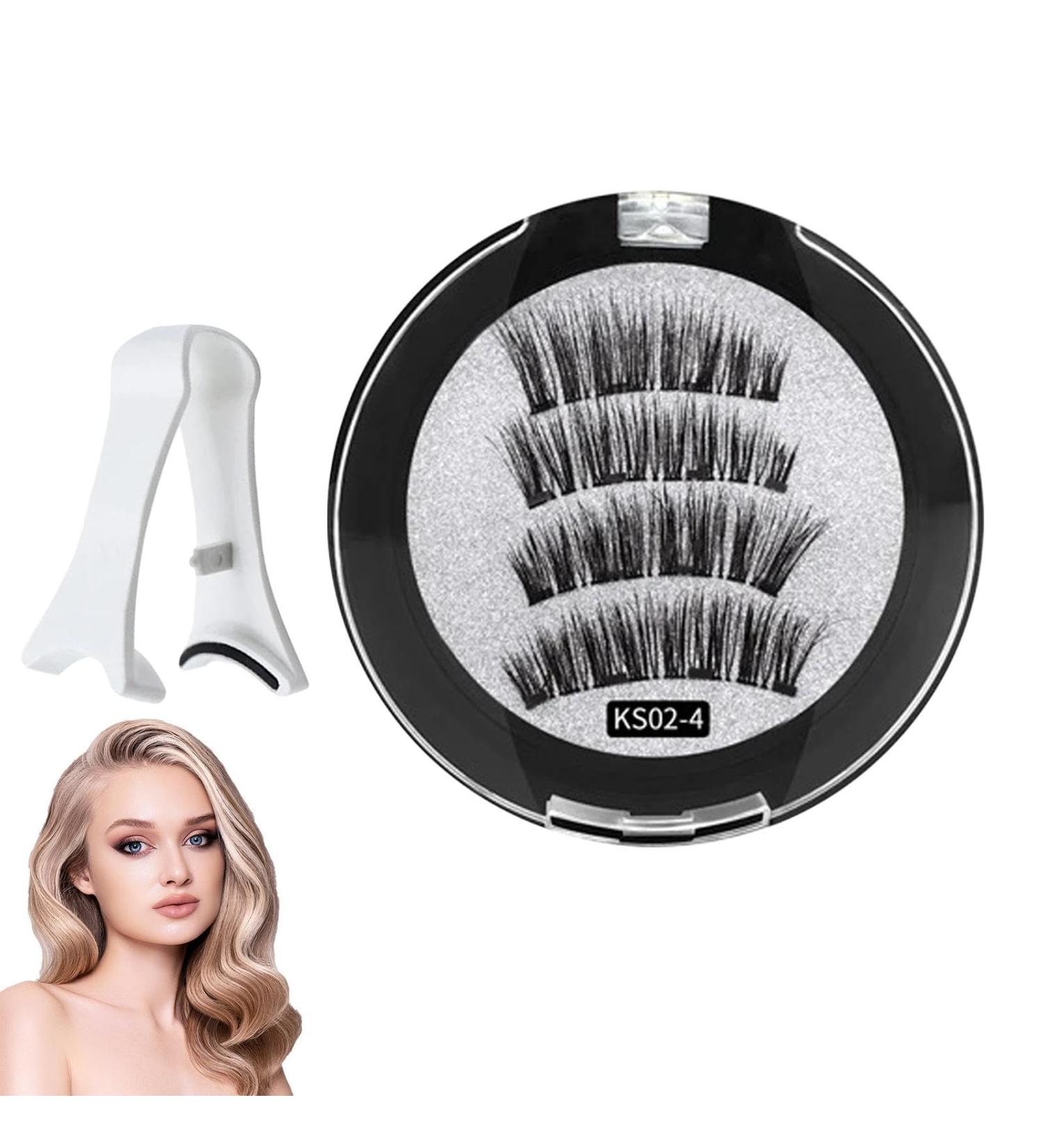 Generic Magnetic Lashes Kit False Eyelash Natural Looking Magnetic Eyelashes - Reusable No Glue False Lashes for Women Girlfriend Mother Wife - Buy Online on GoSupps.com