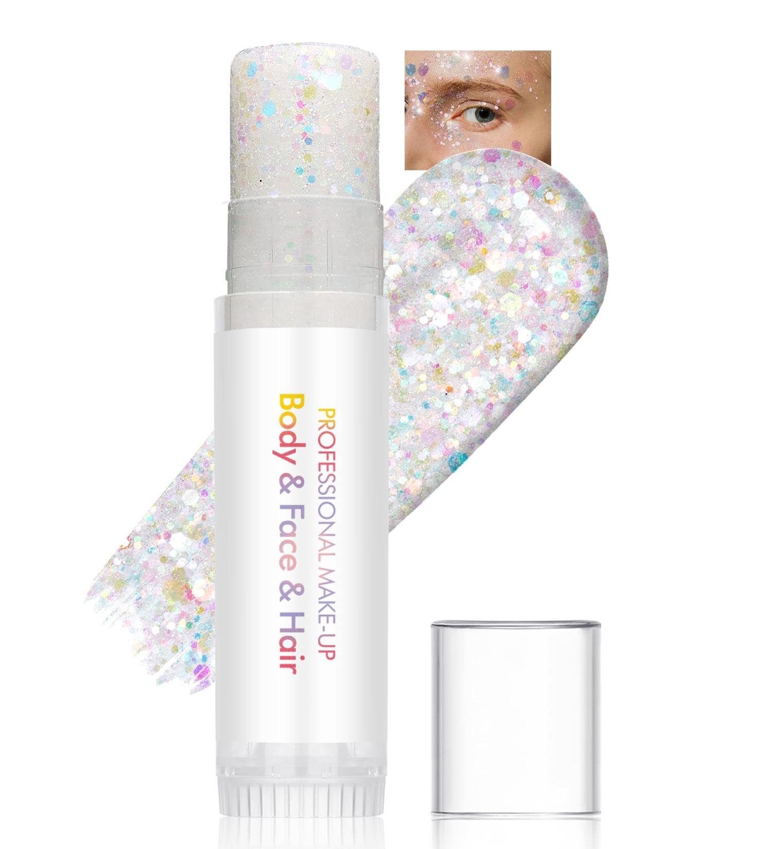  LYSdefeu Glitter pen set for body gold sequins gel cream kit glitter rainbow long-lasting waterproof Halloween festival accessories rave outfit for women and - Buy Online on GoSupps.com