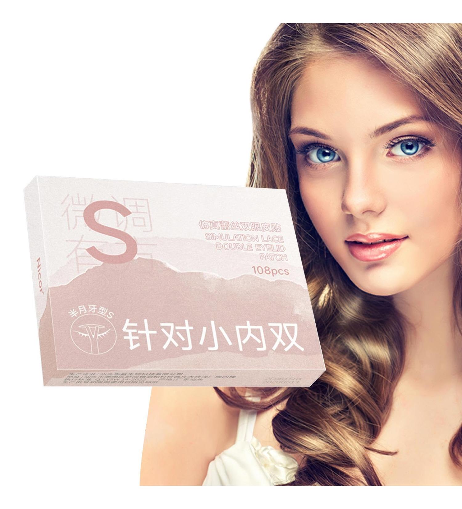 Double Eyelid Tape Natural Fiber Eyelid Lifter Strips | Instant Eyelid Lift Water Resistant Eye Lift Strips Long Wear Natural Fiber Eyelid Tape For Single Eyelid Hooded Eyes - Buy Online on GoSupps.com