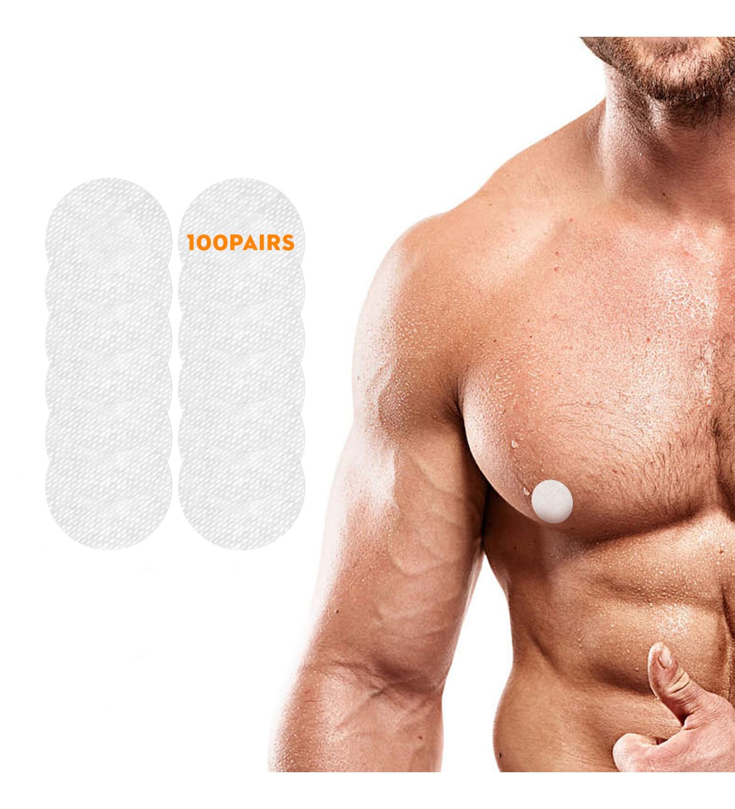 Nadezhda Men's Nipple Guard 100 Pairs - Anti Chafing Nipple Cover 1.57 Inches - White Teat Cover for Men - Buy Online on GoSupps.com