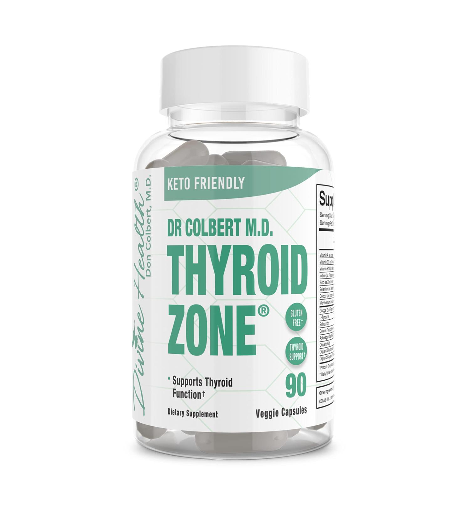 Dr. Colbert's Thyroid Zone: A, D3, B12 for Optimal Thyroid Hormone Production - Buy Online on GoSupps.com