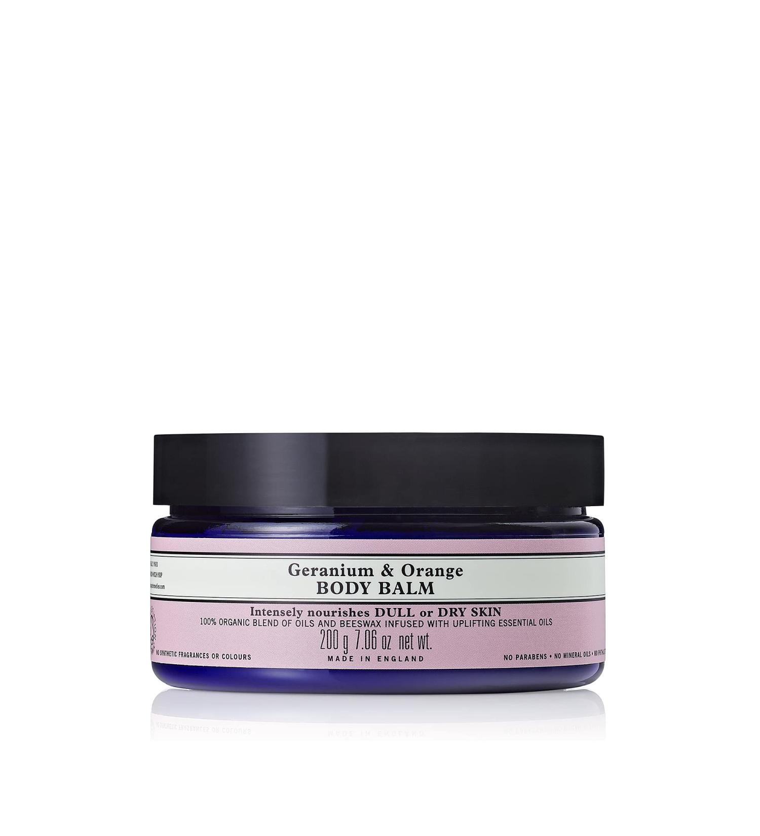 Neal's Yard Remedies Geranium and Orange Body Balm | Uplifting Moisture Boost | 200g - Buy Online on GoSupps.com