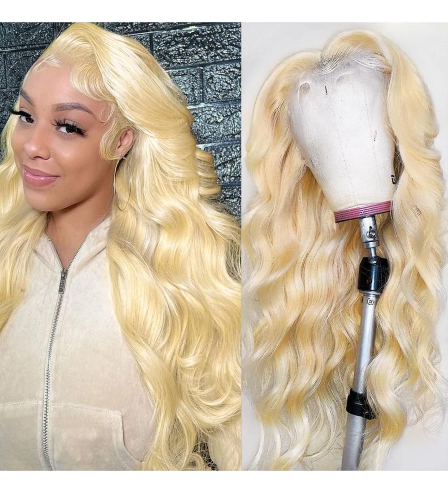 SEEMOR 613 Body Wave Blonde Lace Front Wig 20 180% Density | HD Lace Frontal Wig Pre Plucked | 12A Brazilian Honey Blonde Human Hair - Buy Online on GoSupps.com