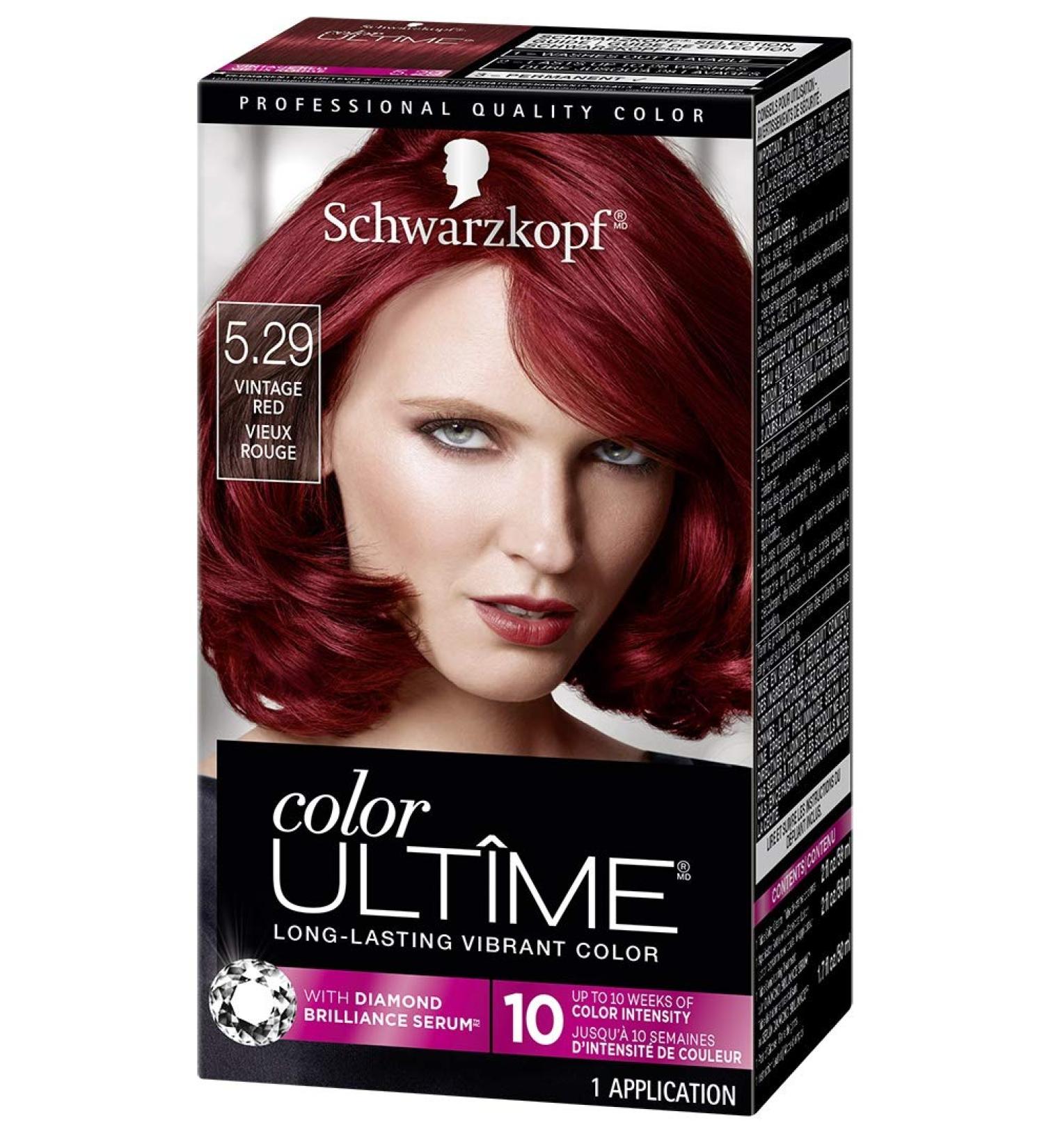 Schwarzkopf Color Ultime 5.29 Vintage Red Hair Color Cream - Buy Online on GoSupps.com