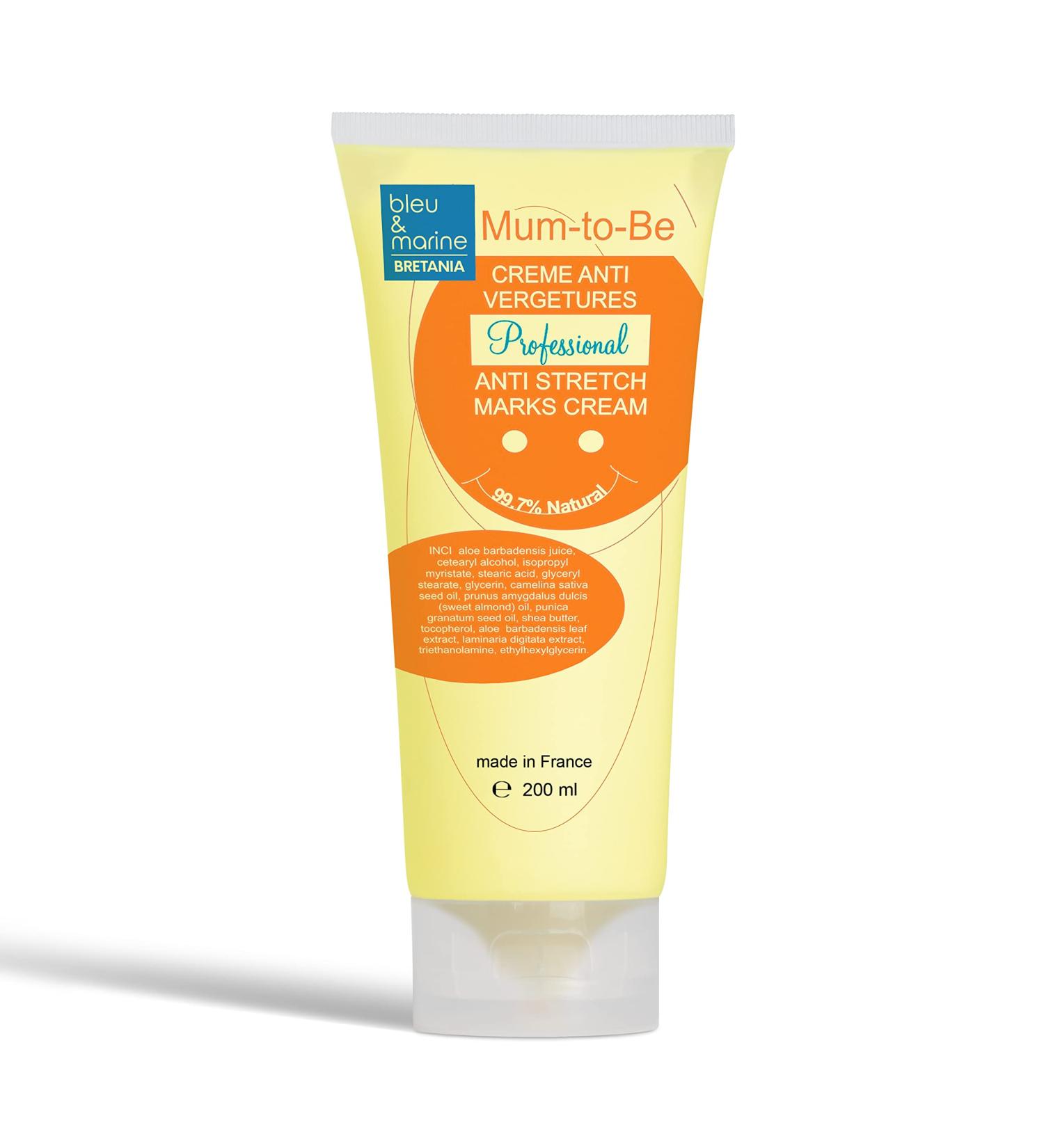 Blue & Navy Bretania - Pro Stretch Mark Cream | Preventive & Repair | Natural | Clinically Tested | Pregnancy & Postpartum | Fast 200 ml - Buy Online on GoSupps.com