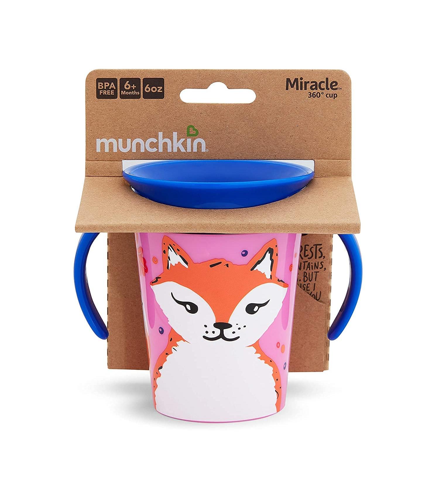 Munchkin 17423: 6Oz Miracle 360  Wildlove Trainer Cup - 1Pk (Assorted) - Buy Online on GoSupps.com