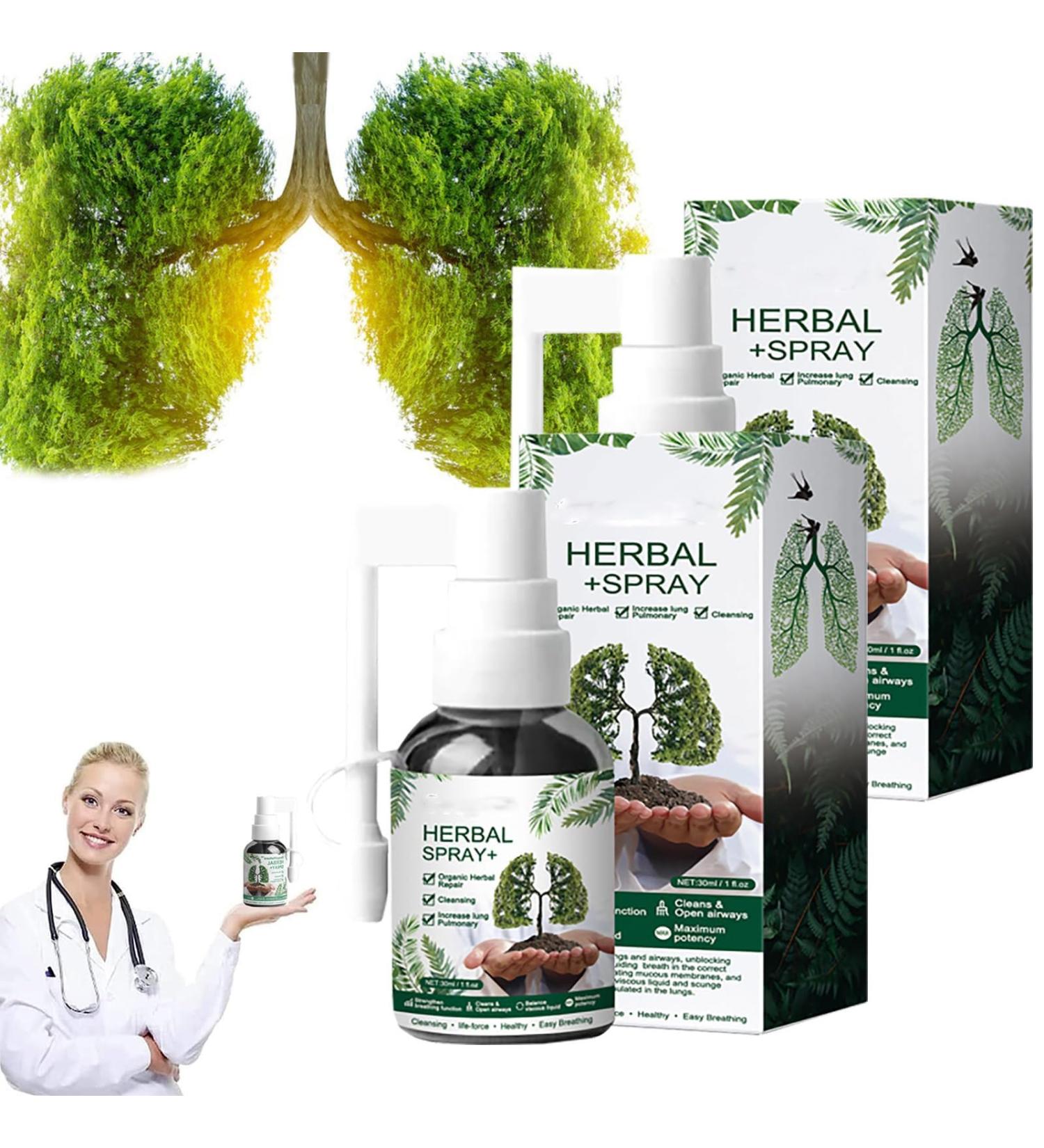 Googeer Herbal Tension Cleaning Fog & Lung Support Spray - 2 Bottles for 4 Weeks Herbal Repair - Relief for Lung Complaints - Buy Online on GoSupps.com
