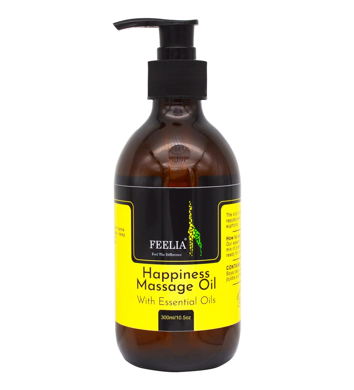 Feelia Lucky Mass - 100% Pure Natural Essential Oils & Vitamins A B C E | Bergamot Rose Geranium Mandarin & Neroli Mix - Shop Internationally! - Buy Online on GoSupps.com