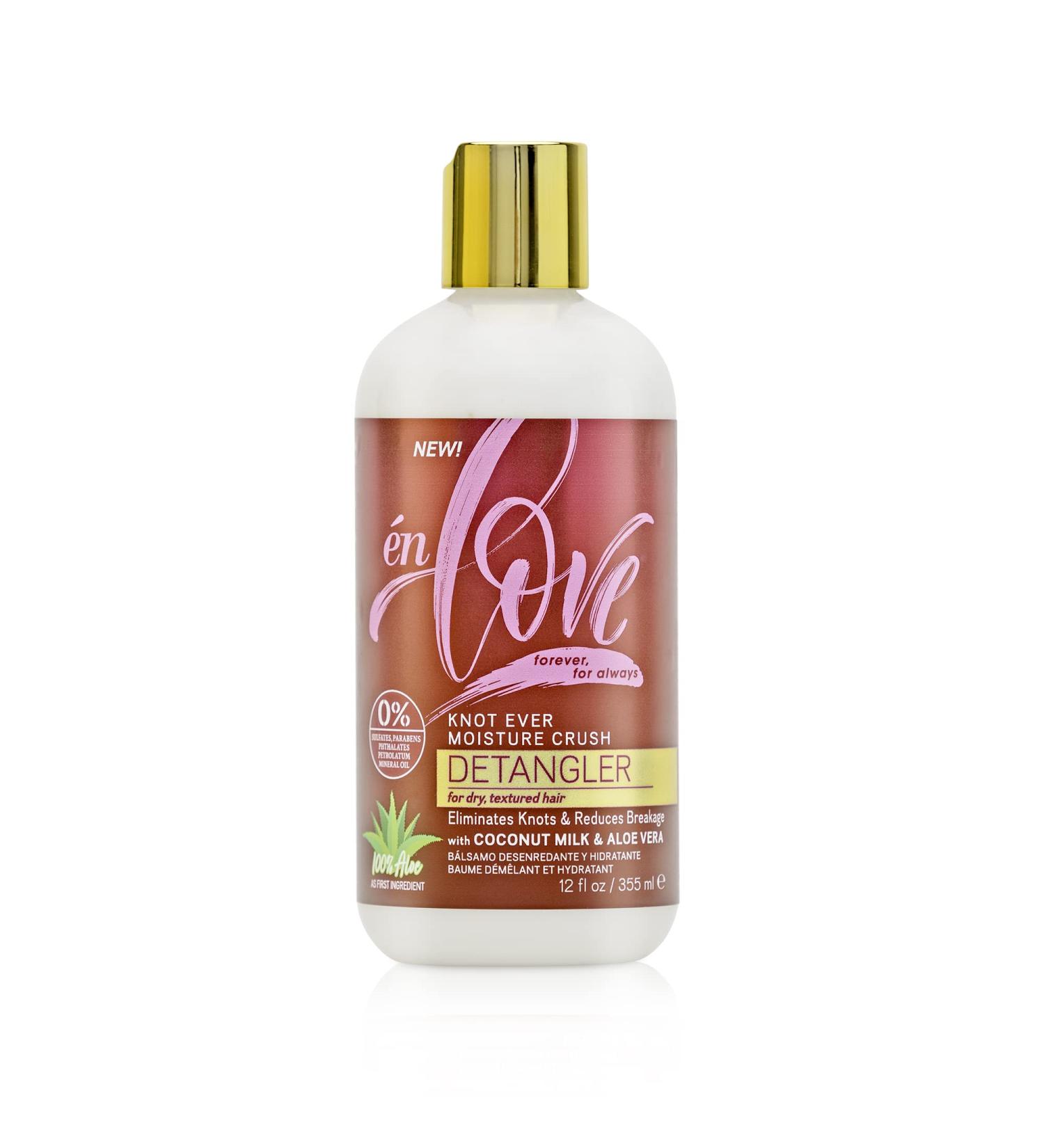 Knot Ever Moisture Crush Hair Detangler - Natural Coconut Milk & Aloe Vera for Curls | Anti-Breakage Repairs & Deep Shine | 12oz International Shipping Available - Buy Online on GoSupps.com