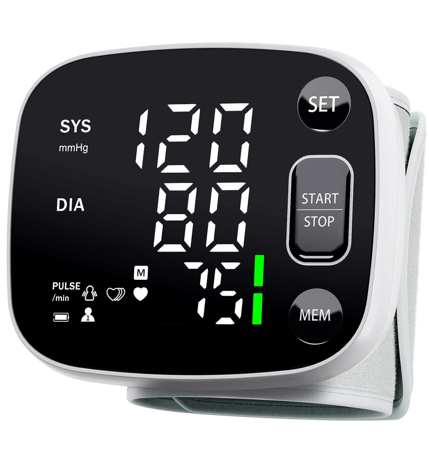 FENGHOU Automatic Wrist Blood Pressure Monitor with 2 User Memory - Portable BP Machine for Health Monitoring, Black - Buy Online on GoSupps.com