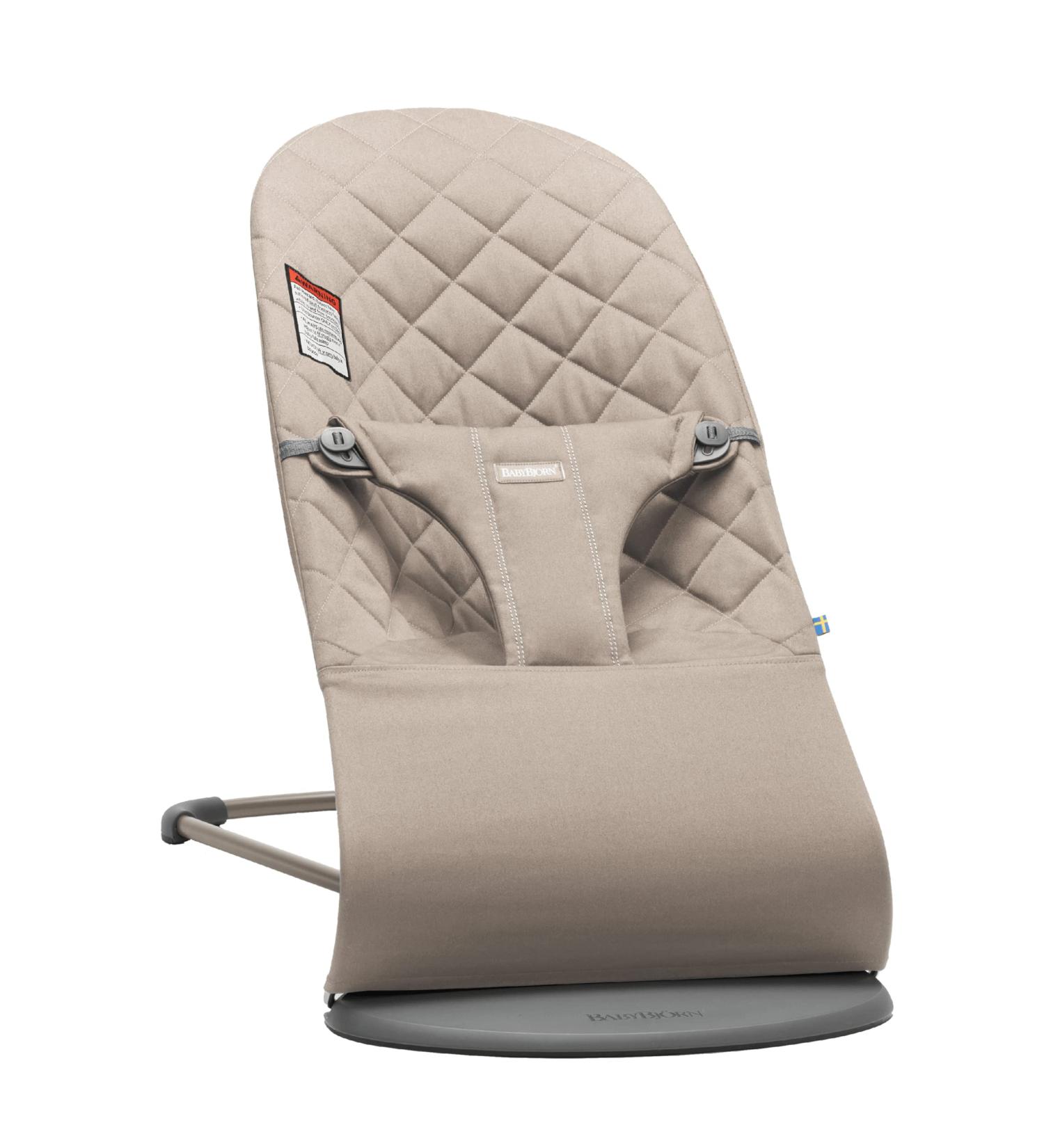 BabyBjorn Bouncer Bliss Cotton Sand Gray - 006017US - Buy Online on GoSupps.com