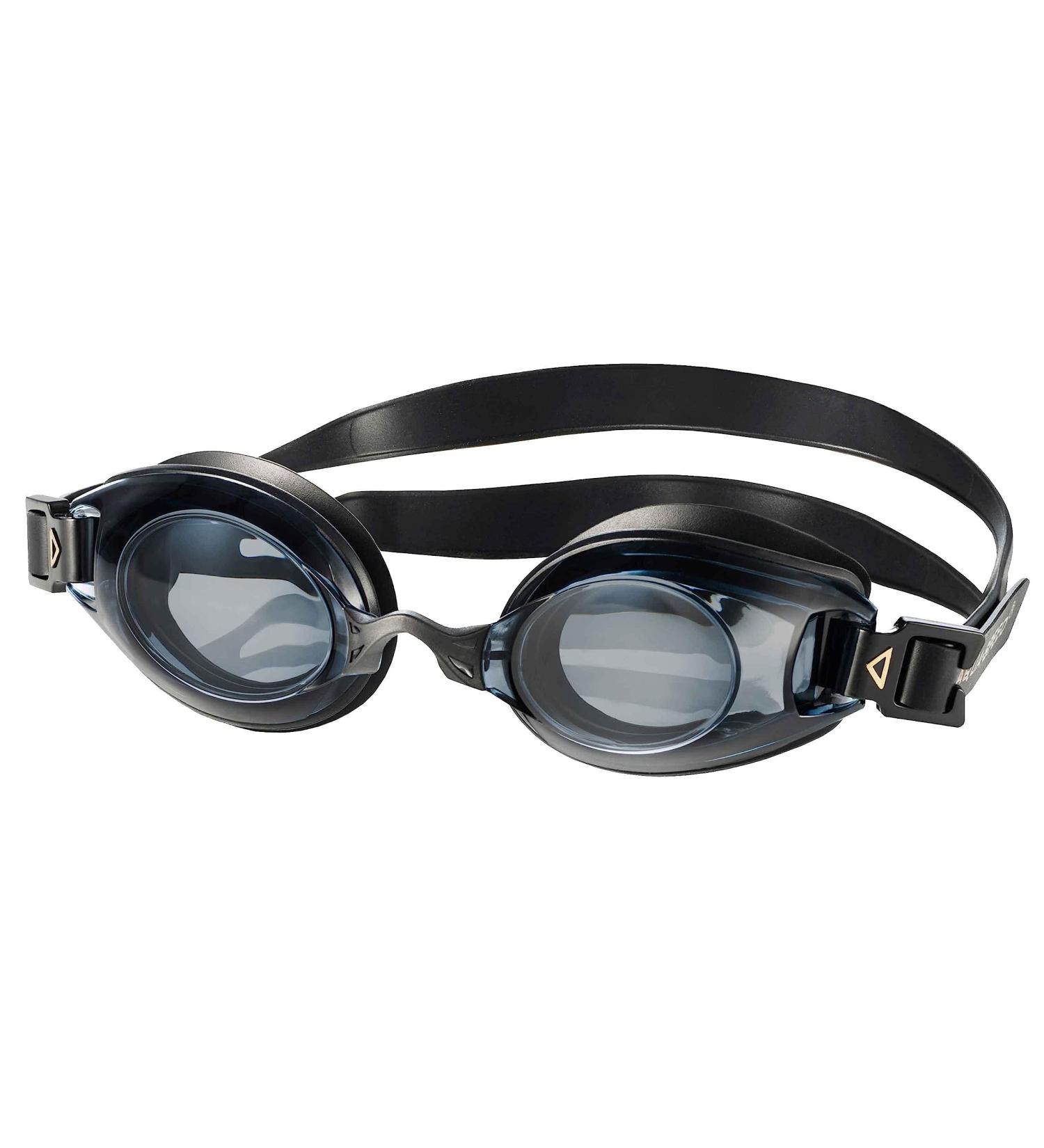 Aqua Speed Lumina Prescription Swimming Goggles - Anti-Fog Dioptria -1.5 to -8.0 Includes 5 Nose Bridges & Box | Black Tint -4.5 - Buy Online on GoSupps.com