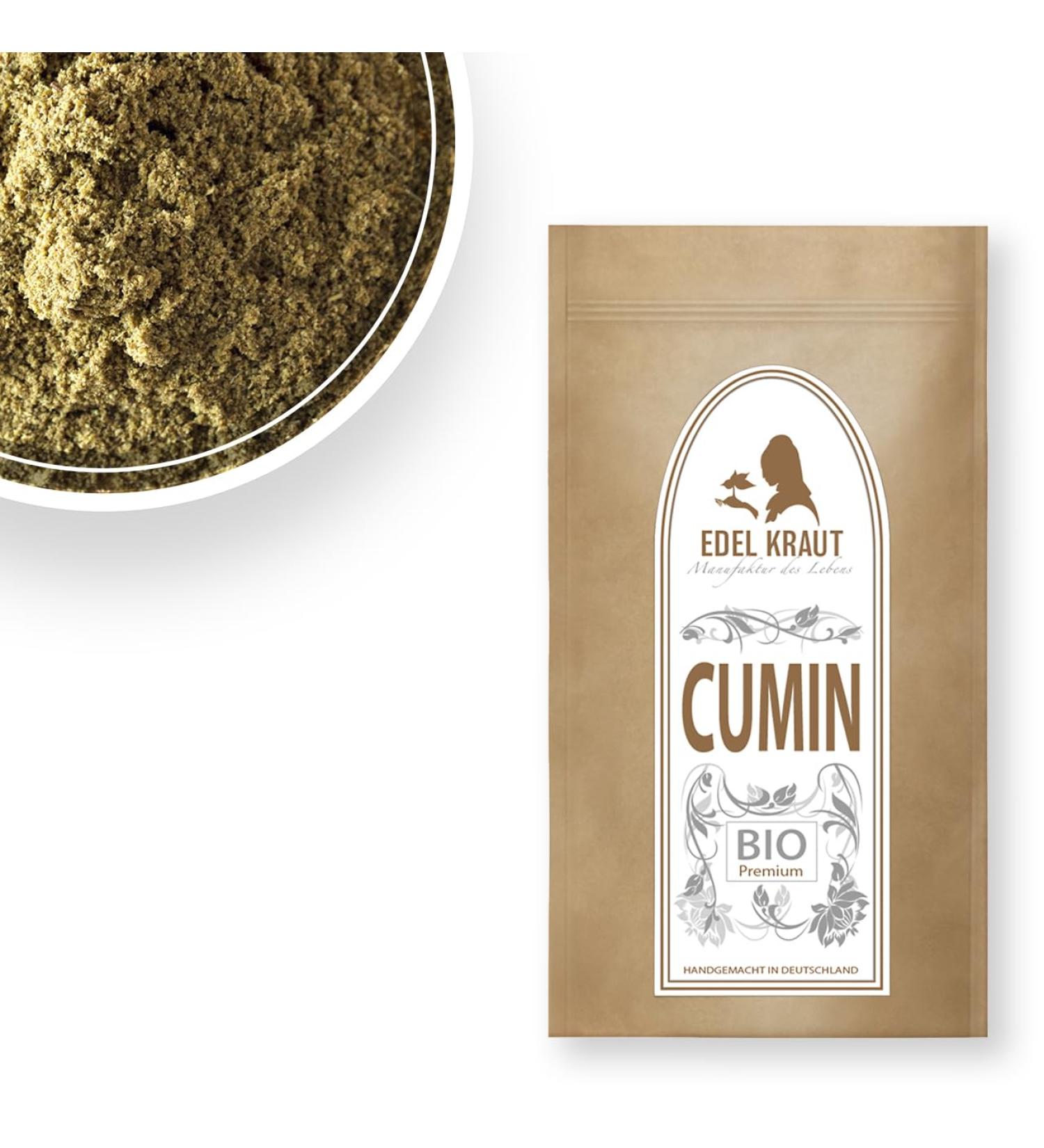 Organic Cumin 500g | Premium Ayurvedic Ground Cumin | EDEL KRAUT - Buy Organic Cumin Internationally - Buy Online on GoSupps.com