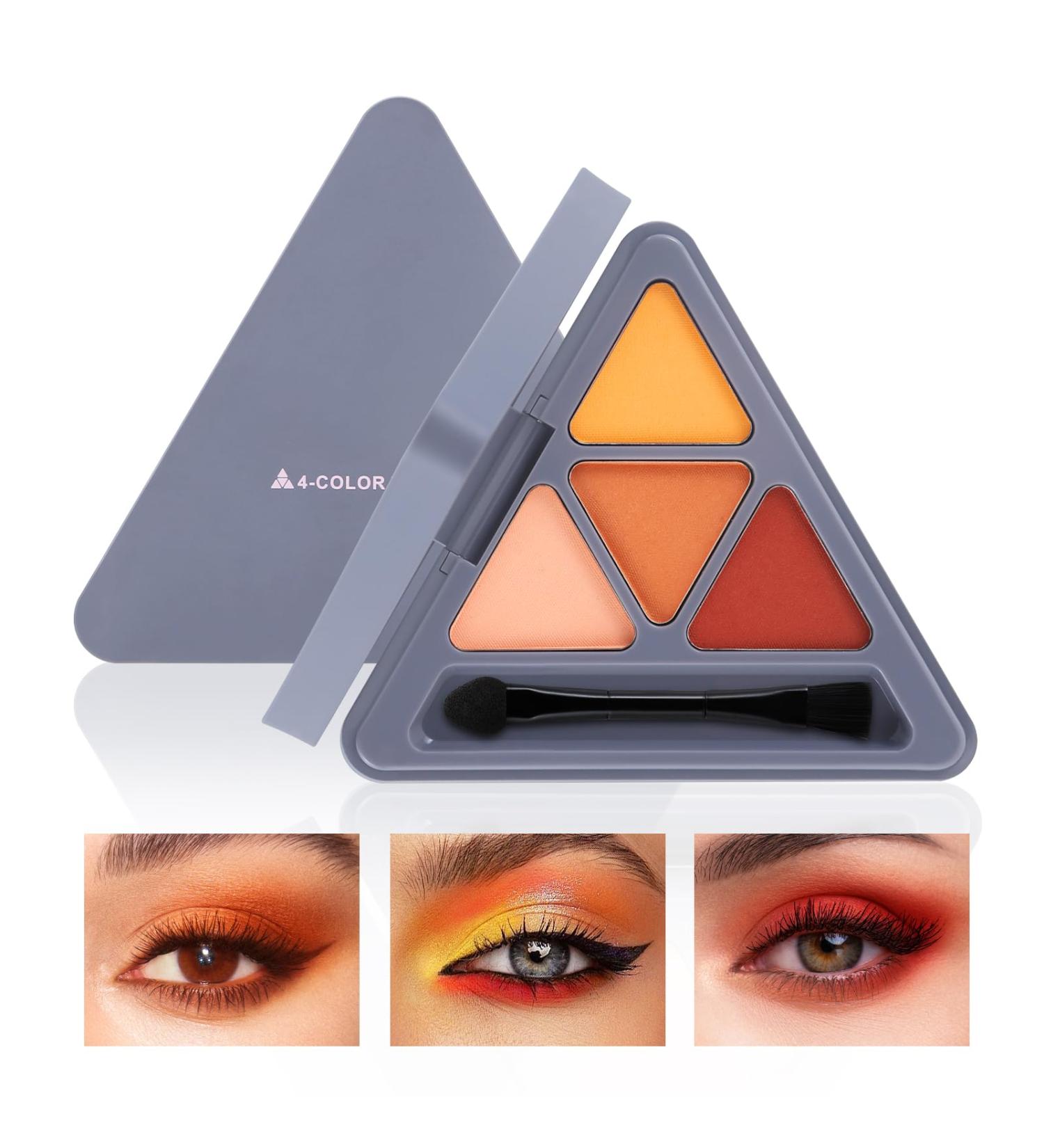 Buy Boobeen Highly Pigmented Eyeshadow Palette - Matte & Shimmer 4 Long-Wearing Colors for Vibrant Eye Looks - Buy Online on GoSupps.com