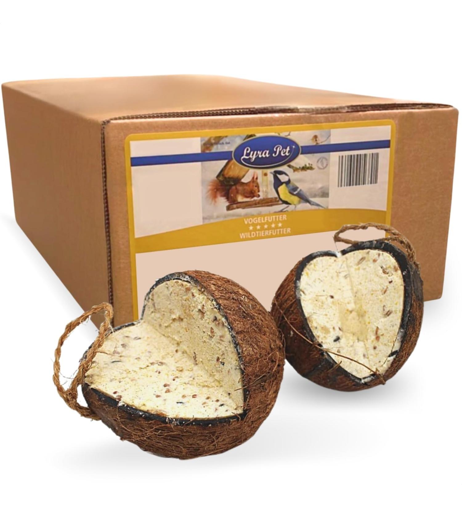 Lyra PET Coconut Filled Bird Feed | 3x4 Energy-Rich V-Cut | Nutrient-Dense All-Year Fat Feed - Buy Online on GoSupps.com
