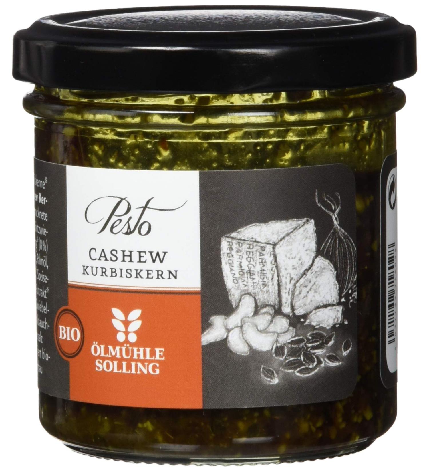  lm hle Solling Organic Cashew-Pumpkin Seed Pesto in a Jar - 110g | International Shipping Available - Buy Online on GoSupps.com