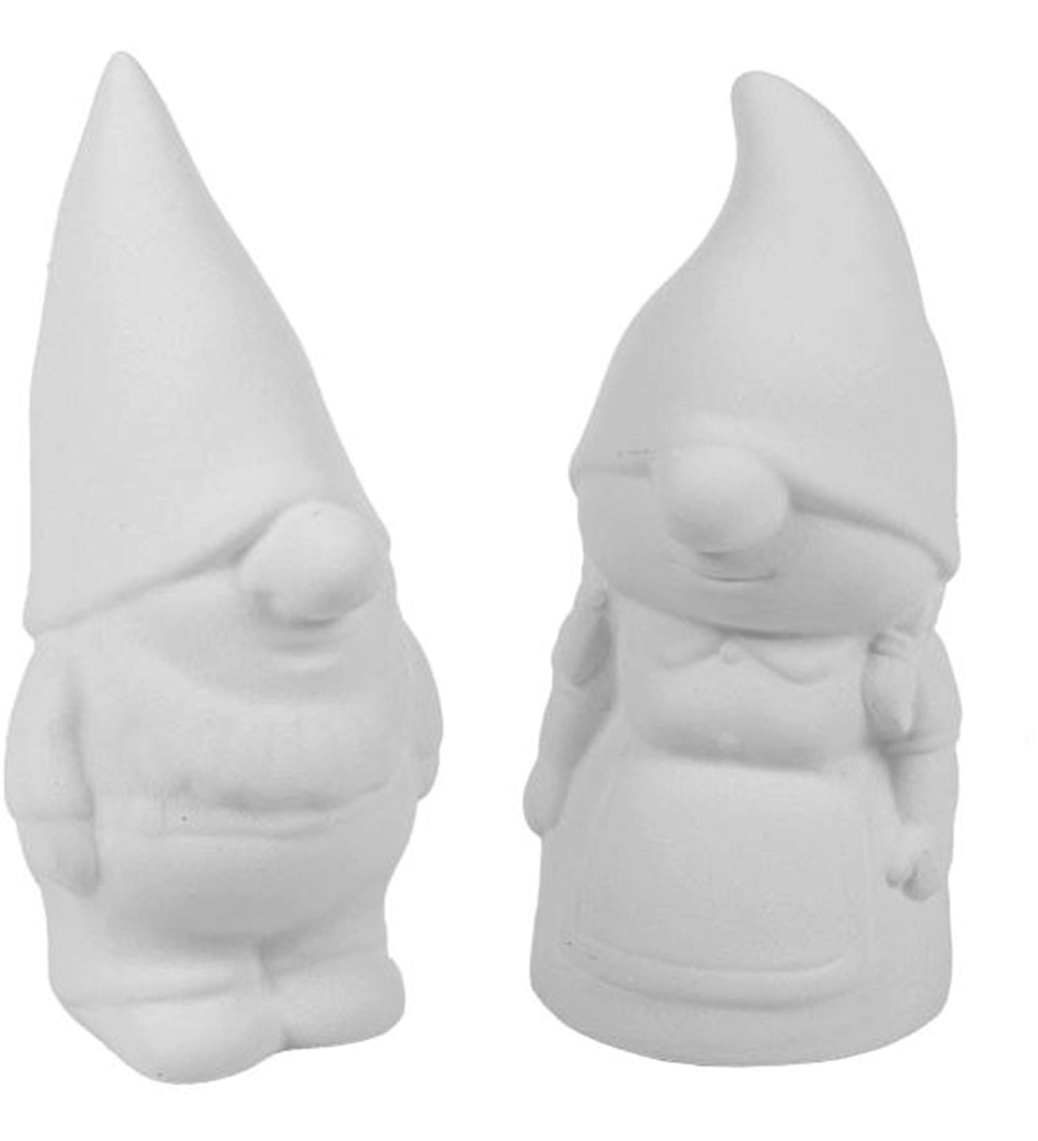 New Hampshire Craftworks Gibson and Gretta Garden Gnomes - DIY Ceramic Keepsakes - Buy Online on GoSupps.com