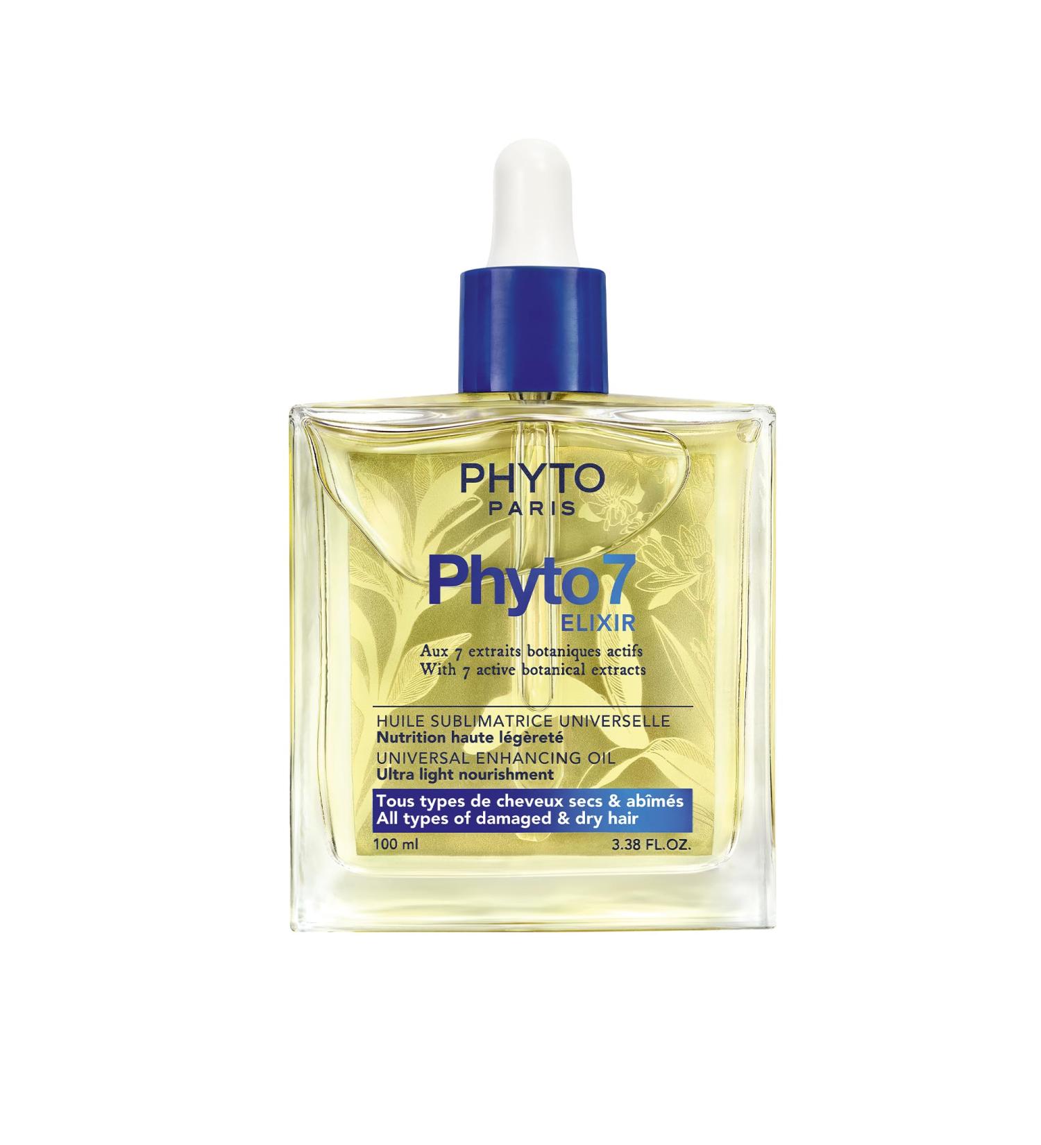  Phyto Phyto Paris - Phyto 7 - Universal Beautifying Oil 100ml - Oil for fine dry to very dry hair - Multi-purpose treatment: nourishment styling finishing - 99% natural ingredients - Buy Online on GoSupps.com