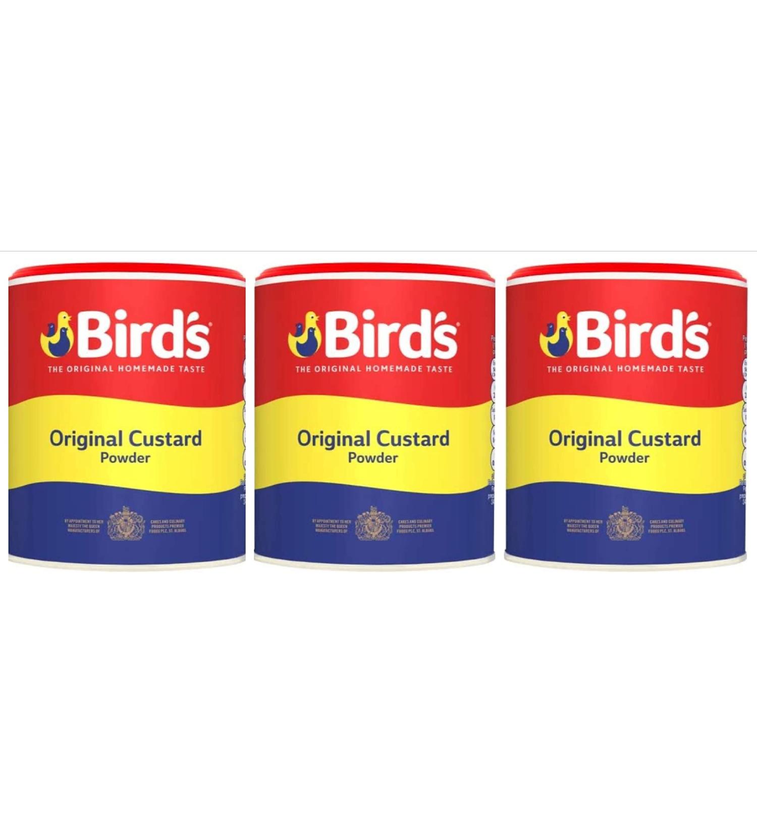 Birds Custard Powder Original Flavoured 250g x 3 Pack Great British Dessert Sauce Bird's Hot or Cold for Puddings. - Buy Online on GoSupps.com