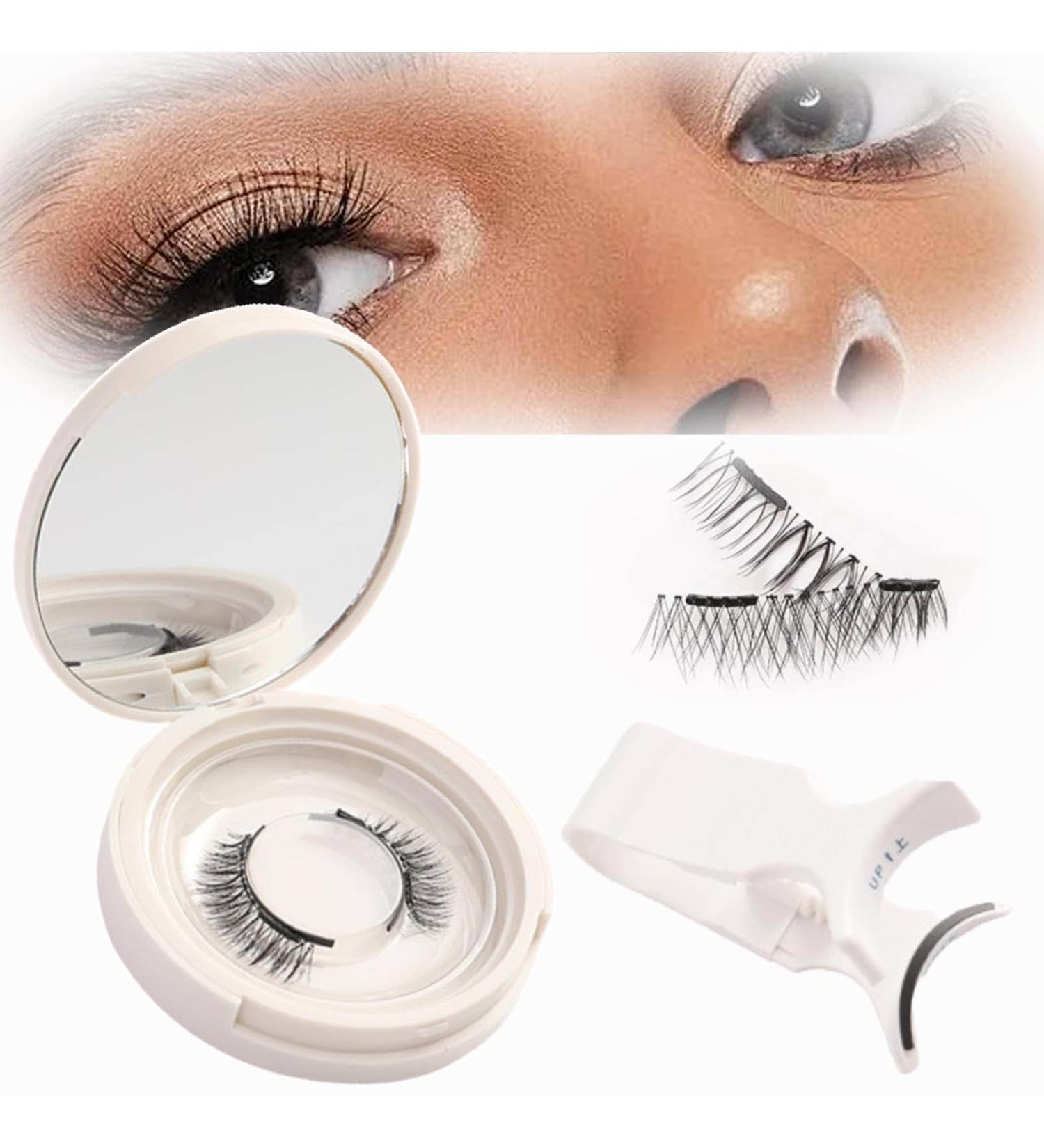 SHEBEEDO Magnetic Lashes With Applicator Magnetic Natural Lashes False Eyelashes Without Eyeliner Self Adhesive Strip Lashes For Woman Reusable Eyelashes Wispy Easy To Install And Disassemble (S05) - Buy Online on GoSupps.com