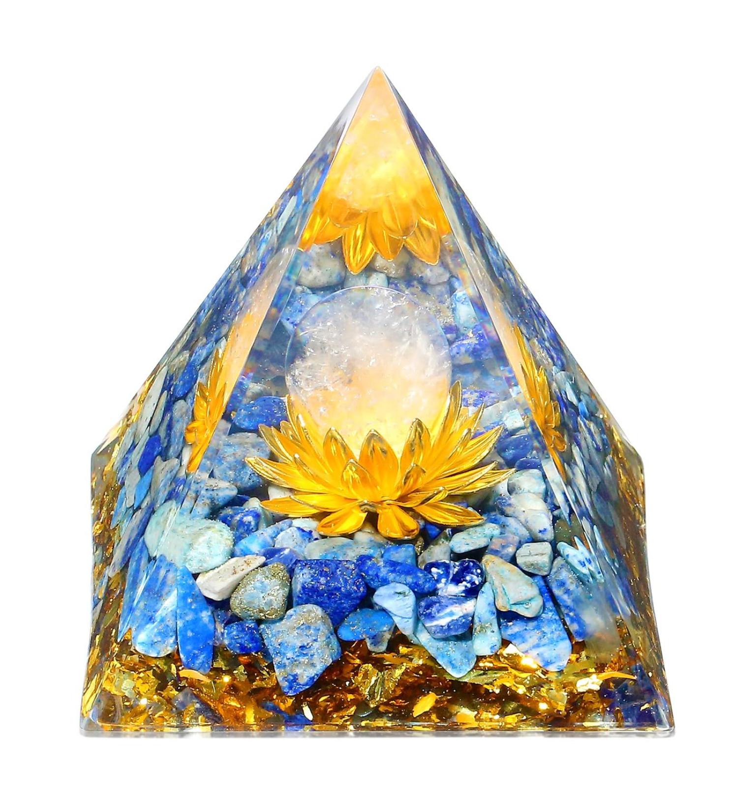 XIANNVXI 2.4 Large Lapis Lazuli Pyramid - Natural Gemstone Crystals for Reiki & Spiritual Gifts | Ideal for Women & Men - International Shipping Available - Buy Online on GoSupps.com