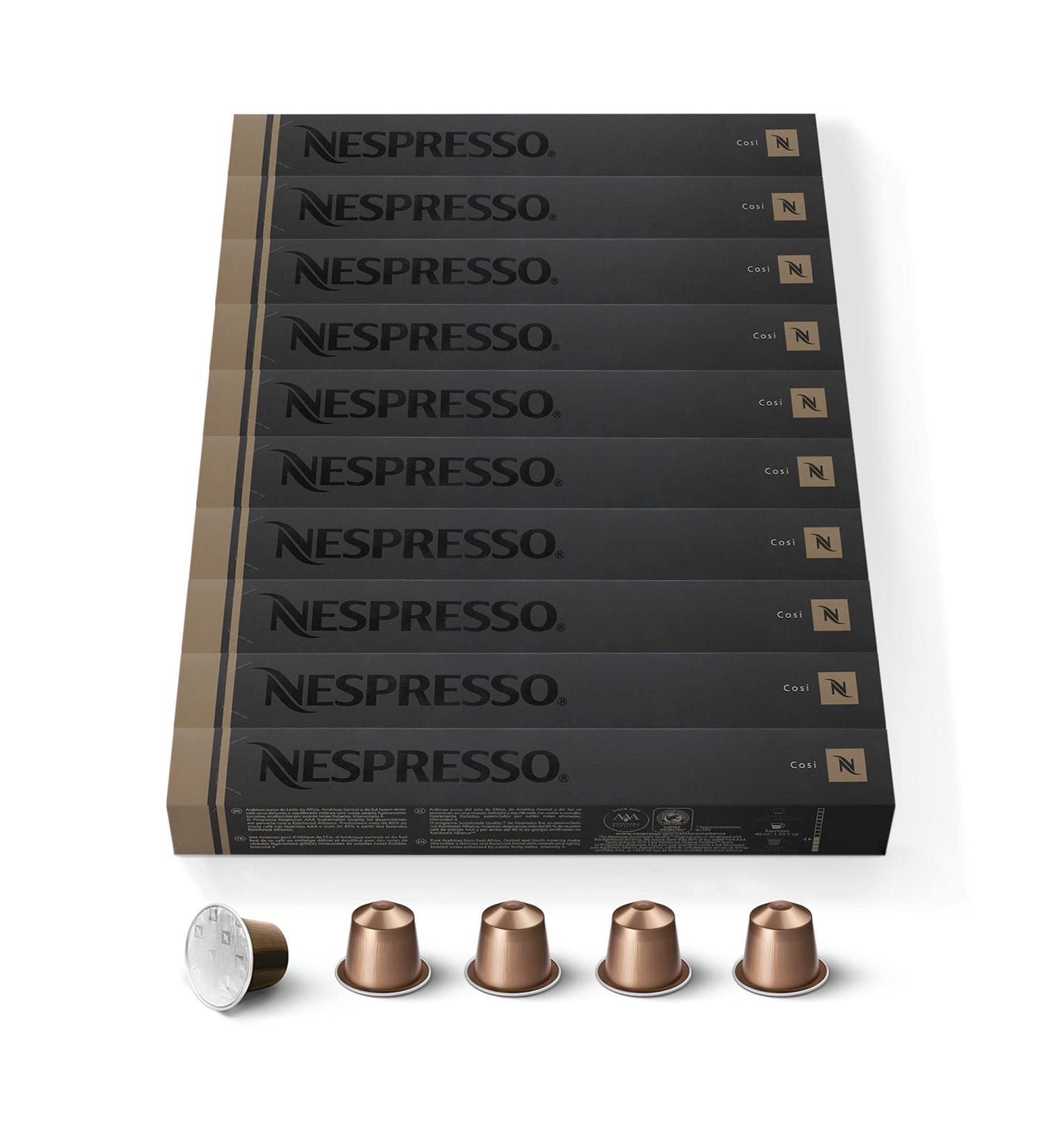 Nespresso Nespresso Original 100 Cosi Coffee Capsules Intensity 4 For Espresso (10 packs of 10)