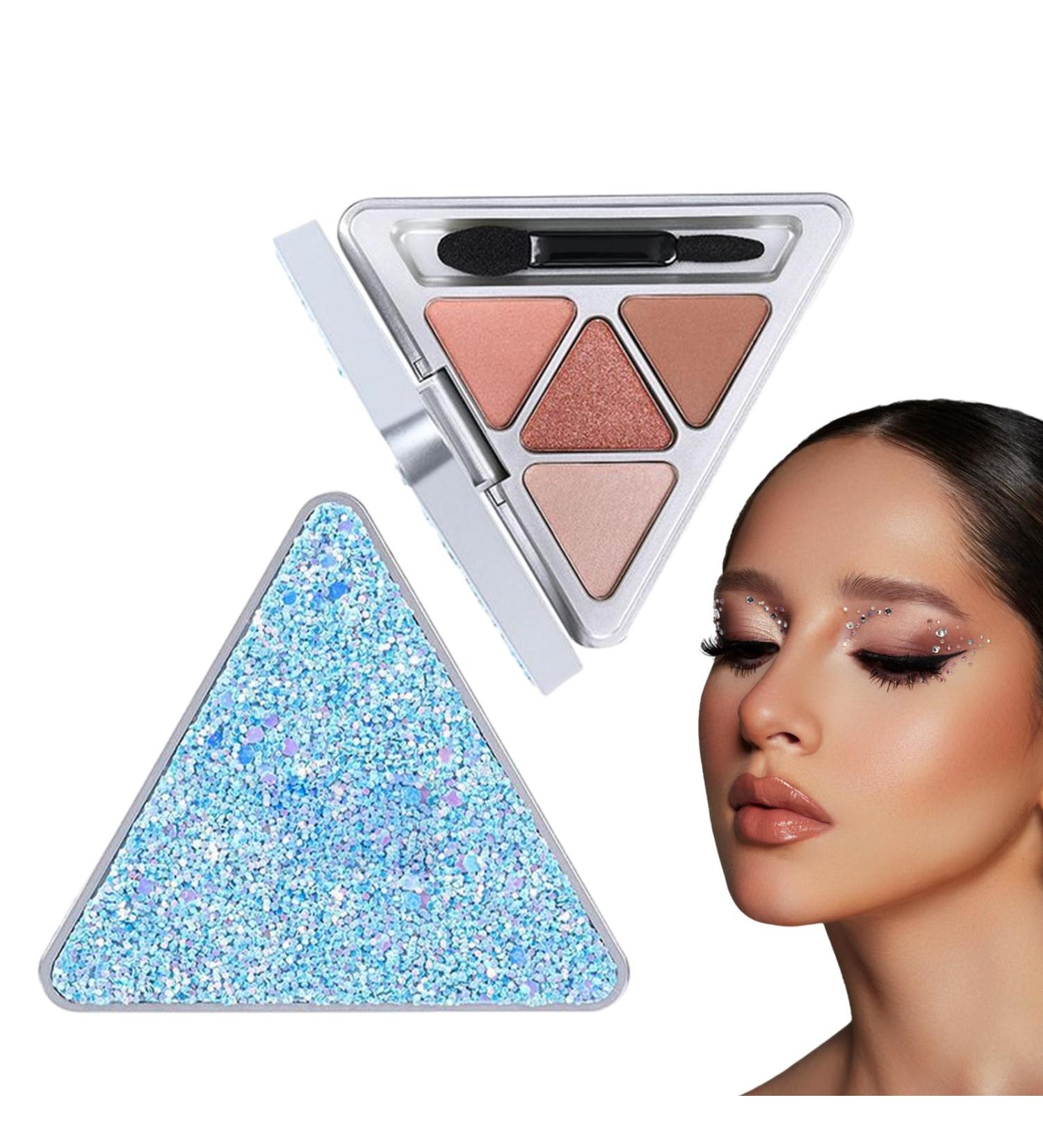 Eye Shadow Palette Makeup 4 Colors Glitter Makeup Palette - Professional Highly Pigmented Waterproof Glitter Makeup Palette Eye Shadow For Teens Beginners Travel Makeup Hersil F403#sunset Country - Buy Online on GoSupps.com