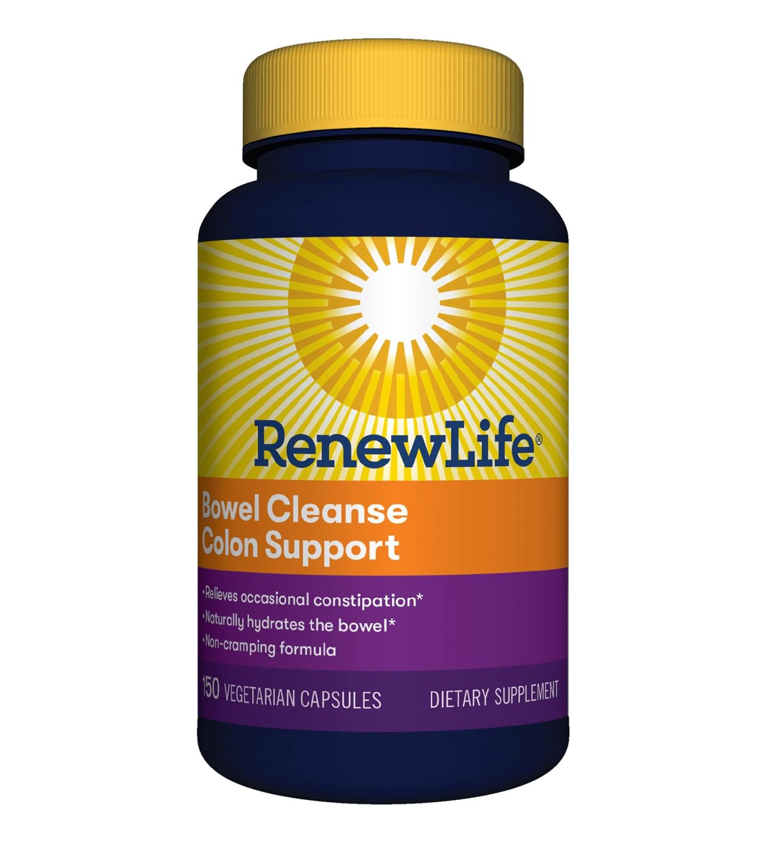 Renew Life Bowel Cleanse - Colon Support with 150 Veggie Capsules - Buy Online on GoSupps.com