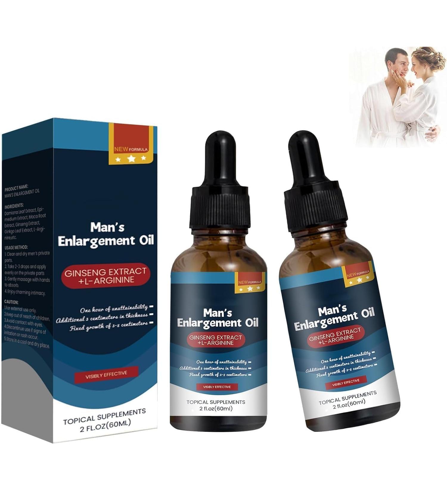 Men's Full Body Massage Oil - Enhance Endurance & Vitality | 2-Piece Body Care Set - International Shipping - Buy Online on GoSupps.com