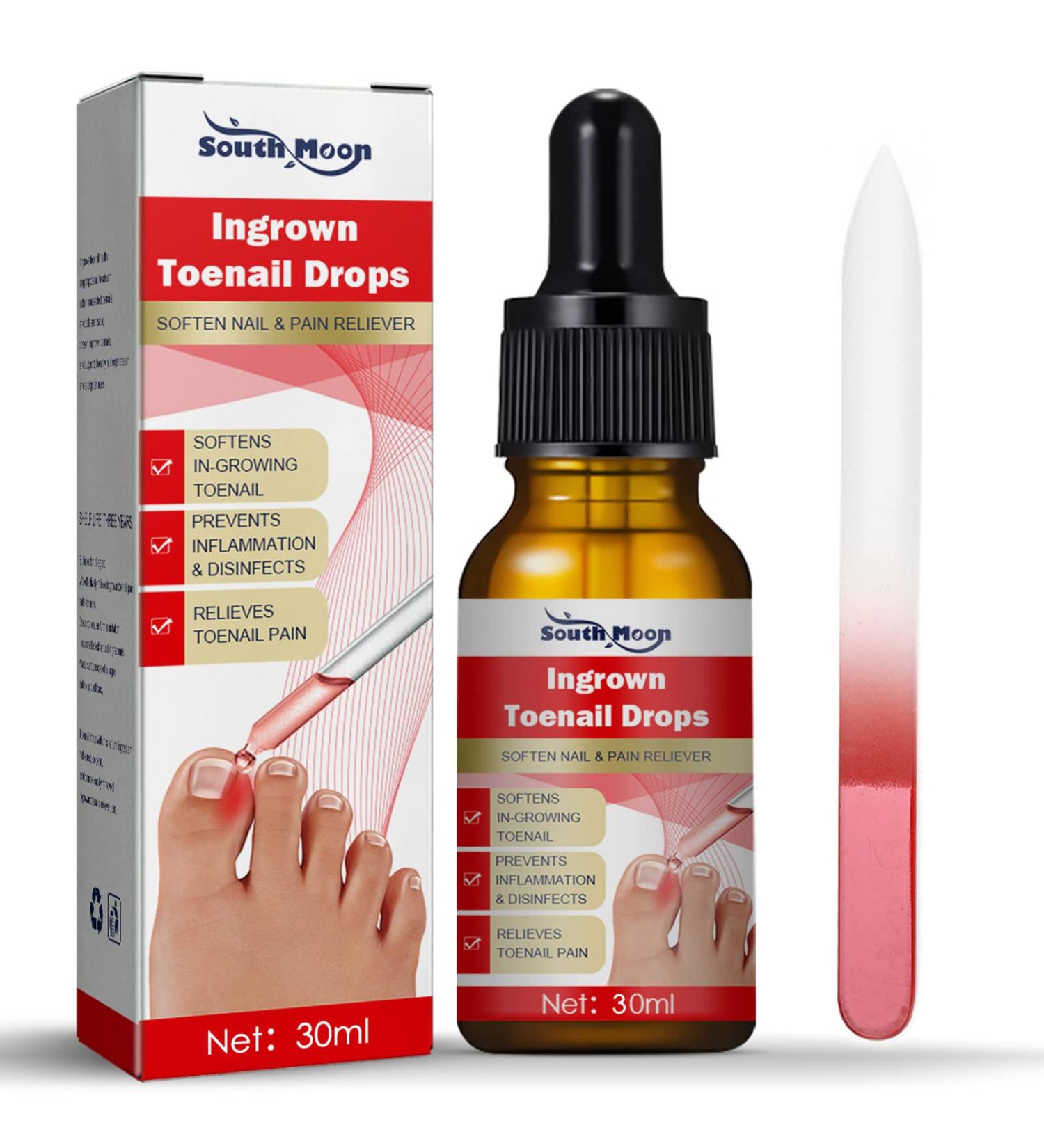 Ingrown Toenail Treatment Nailhelper Ingrown Toenail Treatment Kit Ingrown Toenail Drops Fungal Nail Treatment for Toenails Cuticle Nail Oil Nail Plasticiser Oil Tool for Ingrown Toenails(30ML) 30ml+Nail File - Buy Online on GoSupps.com