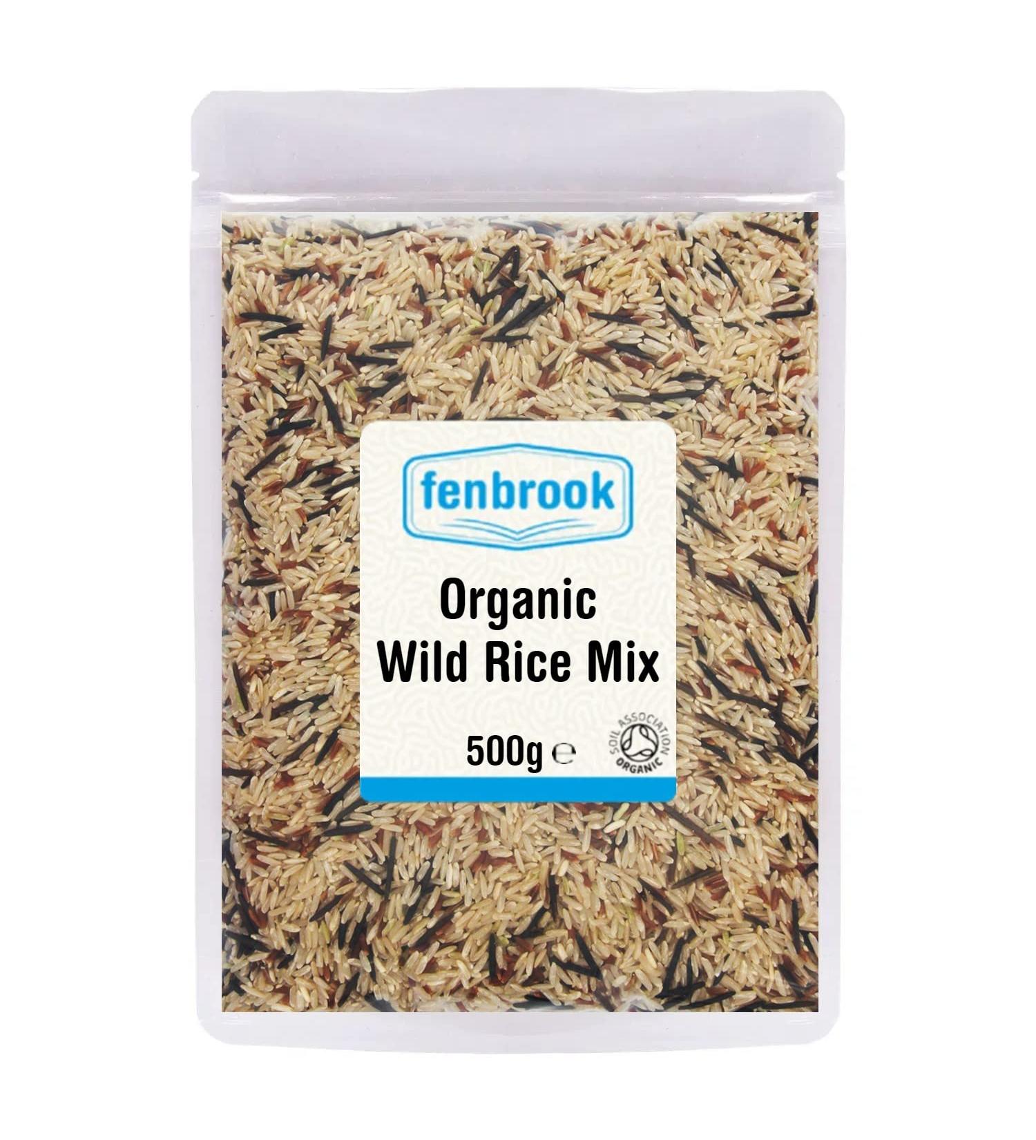 Certified Organic Wild Rice Mix 500g by Fenbrook Organic - Buy Online on GoSupps.com