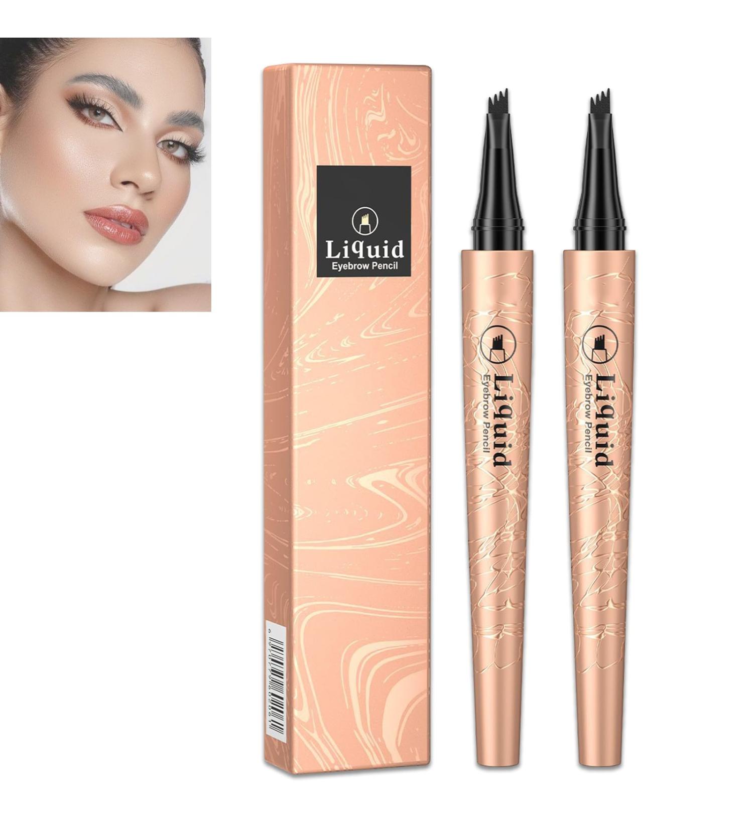 Magic Eyebrow Pencil Magic 3D Waterproof Microblading Eyebrow Pencil 4 Tipped Precise Brow Pen Fine Stroke Microblading Eyebrow Pencil Natural Lasting &waterproof (3# Gray*2pcs) - Buy Online on GoSupps.com