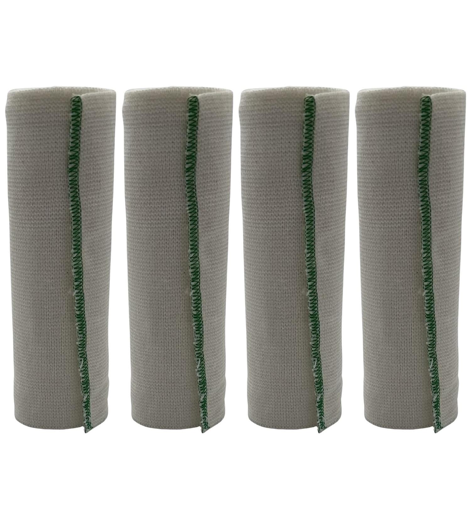 Premium Elastic Bandages with Velcro Closure - 6 x 5 Yards Compression Wrap for Legs Ankles Knees Wrists & Elbows (Pack of 4) - International Shipping Available - Buy Online on GoSupps.com