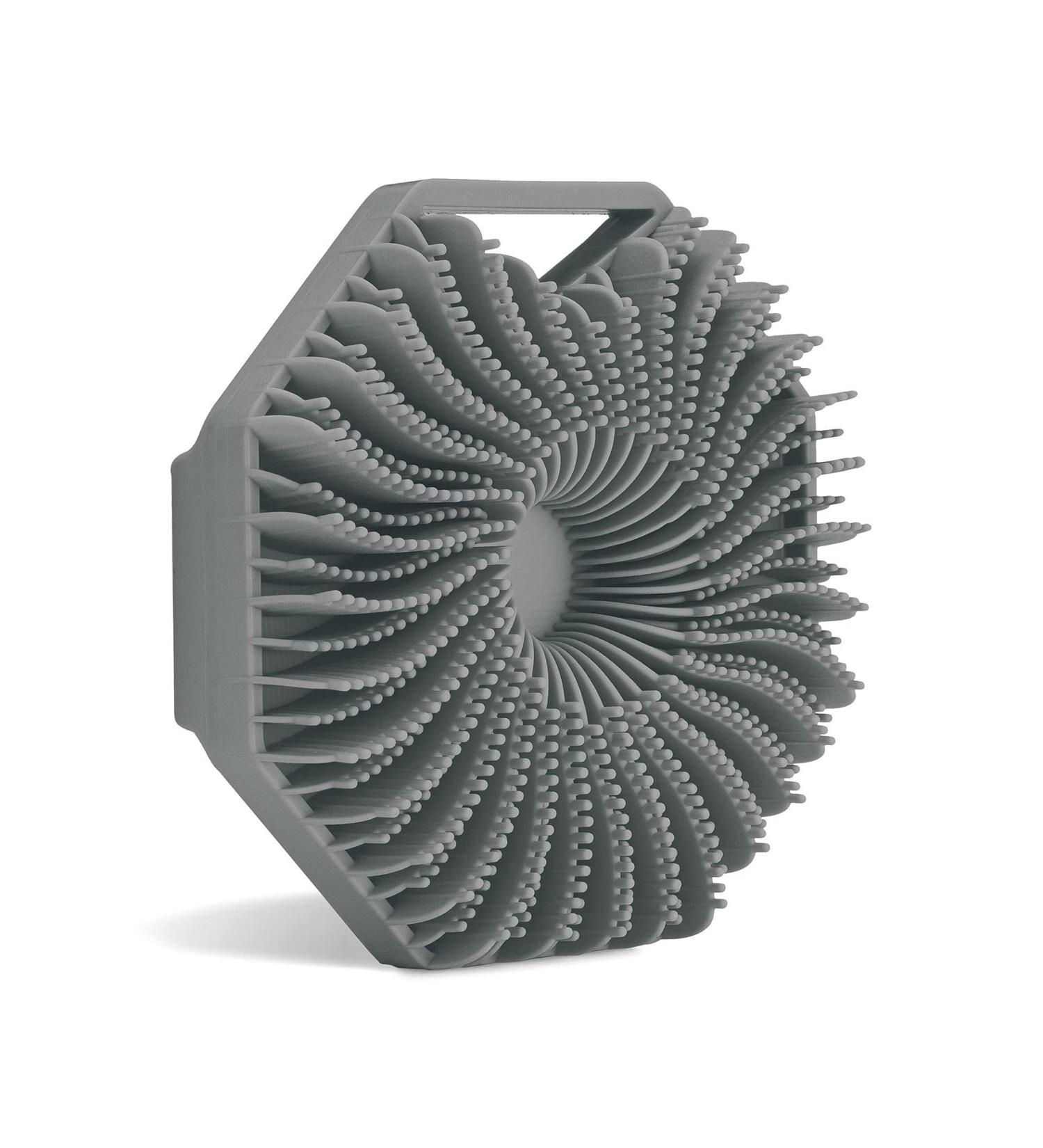 Silicone Body Brush - Gentle Shower & Bathing Brush for Men & Women | Soft Bristles & Exfoliating Pelz - Gray - Buy Online on GoSupps.com