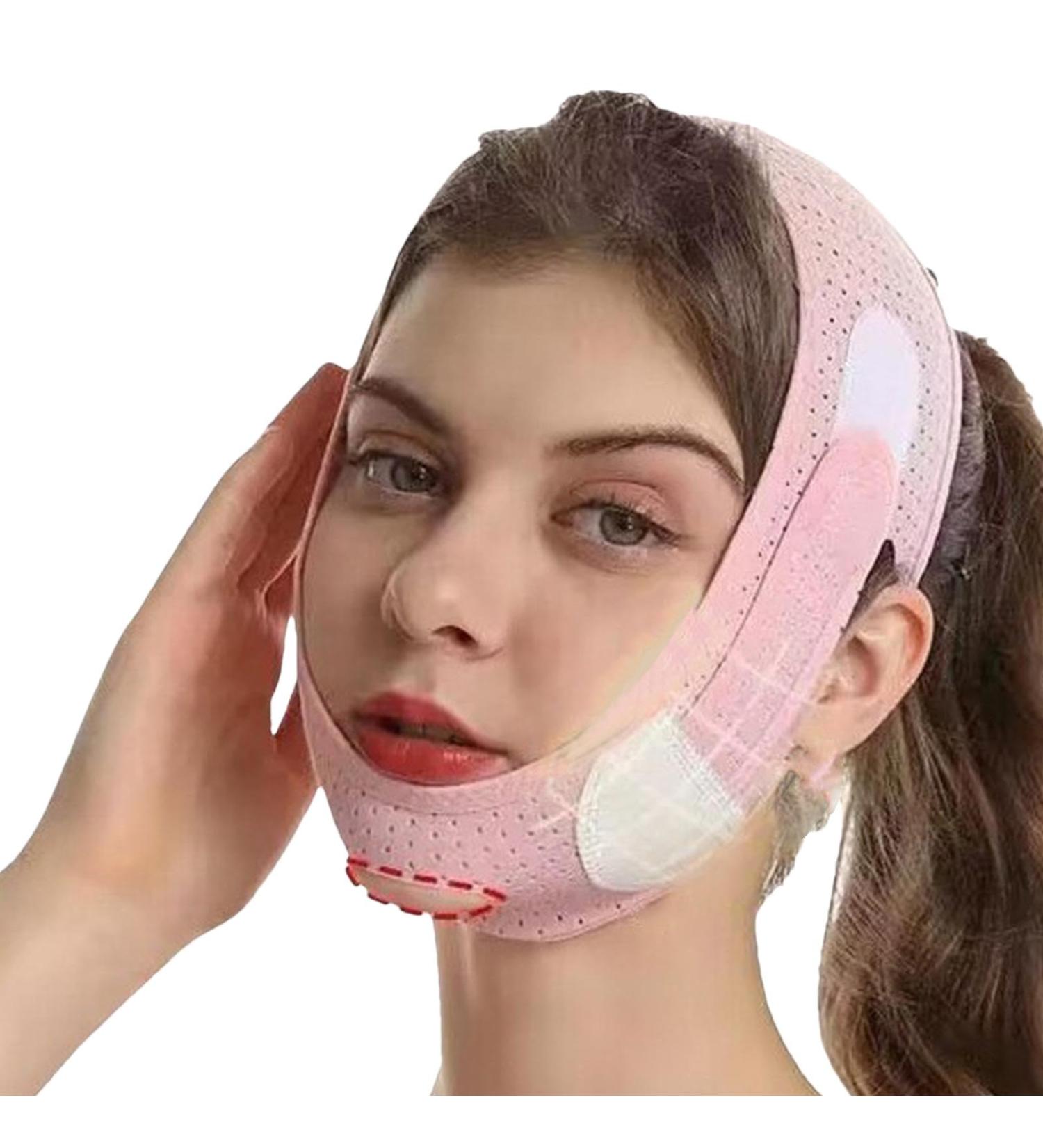 Face Slimming Strap Facial Slimming Strap Double Chin Reducer | Face Lifting Belt Chin Strap V Lines Lifting Belt Reusable Double Chin Reducer Eliminator For Women Men - Buy Online on GoSupps.com