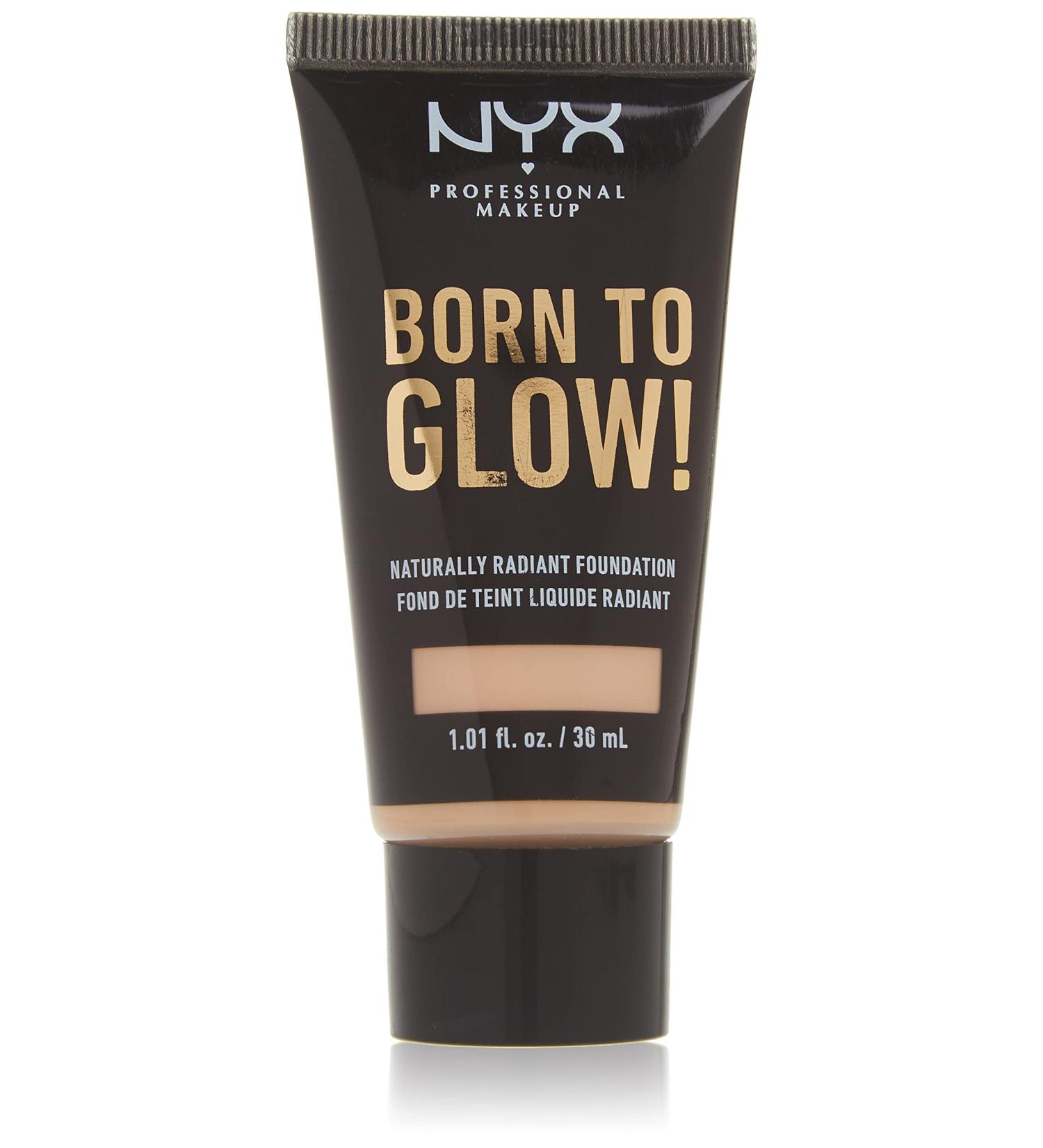 NYX Born To Glow Radiant Foundation - Medium Coverage, Vanilla 1.01 Fl Oz - Buy Online on GoSupps.com