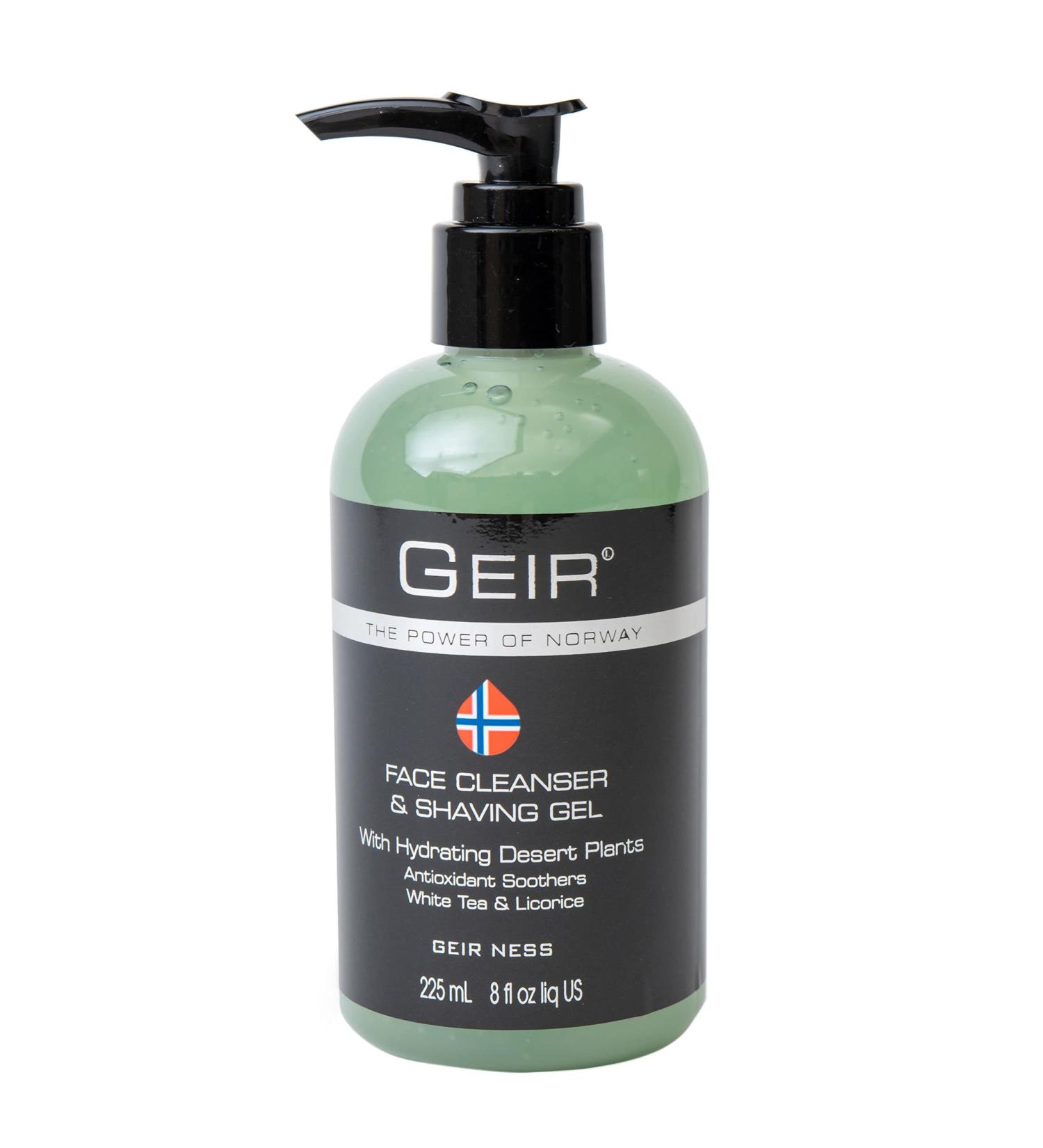 Geir Ness Face Cleanser & Shave Gel for Men | Arctic Algae & Minerals | Moisturizing Deep Cleansing Face Wash - Shop Internationally - Buy Online on GoSupps.com