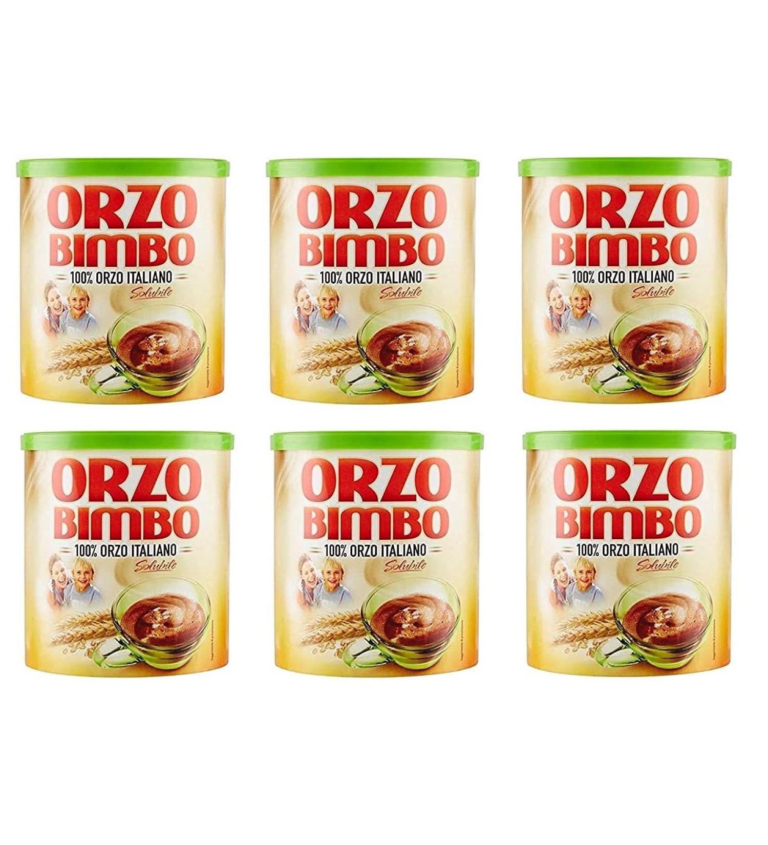 Orzo Bimbo Italy Lot de 6 grains d'orge solubles instantan s 120 gr