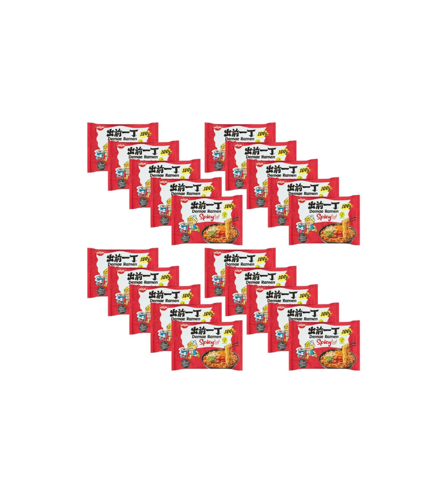 CNMART Japanese Demae Ramen Instant Noodles Spicy Flavour 100g (Pack of 20) - Buy Online on GoSupps.com