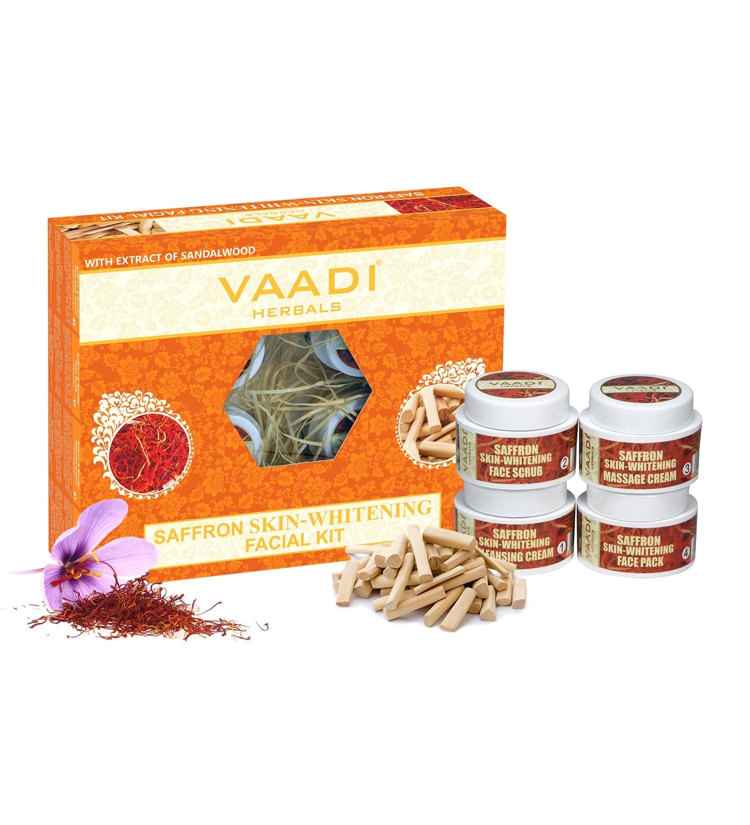 Buy Vaadi Herbals Saffron-Sandal Facial Kit | All Natural Ingredients for All Skin Types | 70g Unisex Skin Care - Buy Online on GoSupps.com