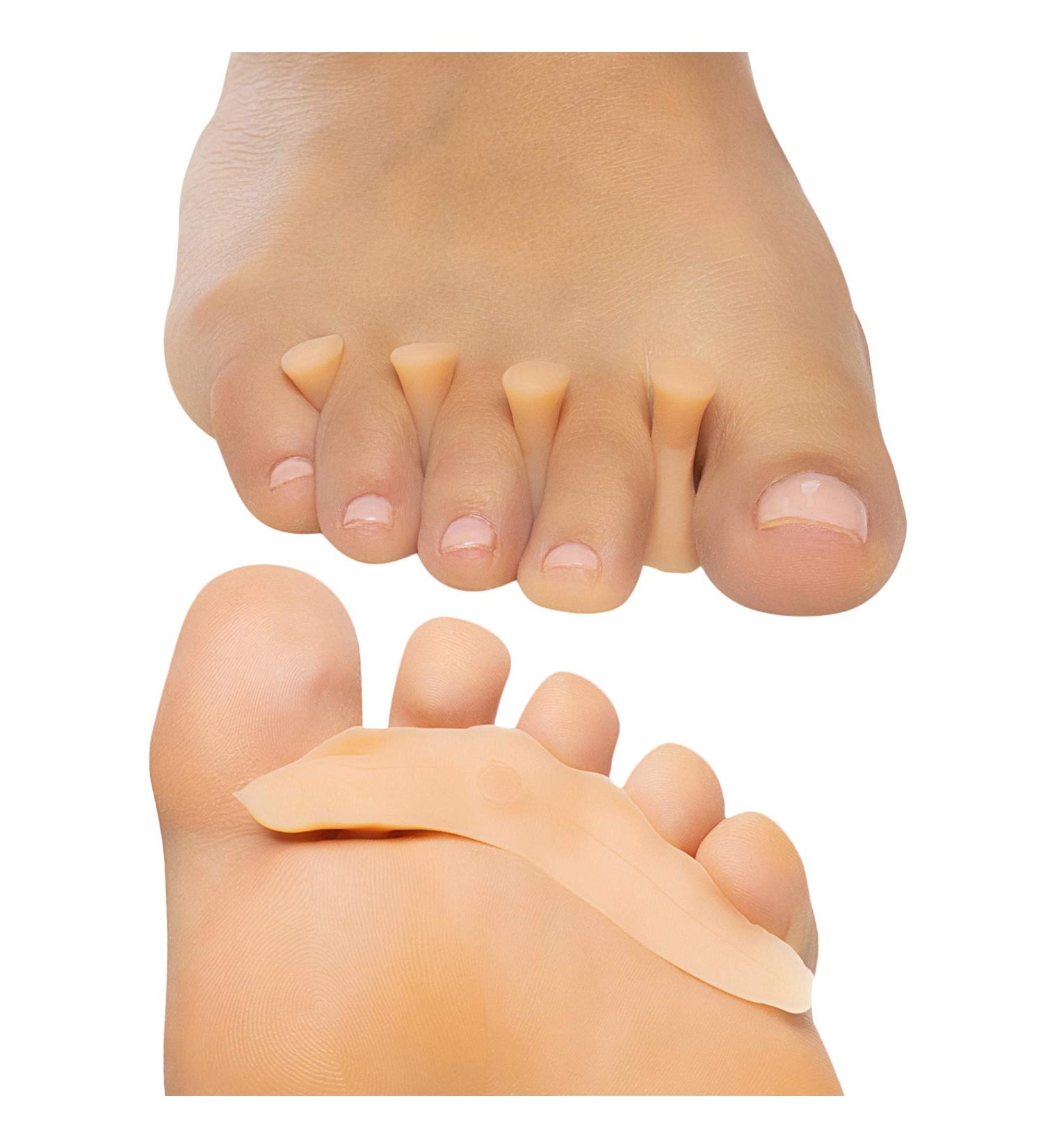 ZenToes Hammer Toe Straightener Crest - 4 Count Gel Spacer Splint for Hammertoes and Overlapping Toes - Buy Online on GoSupps.com
