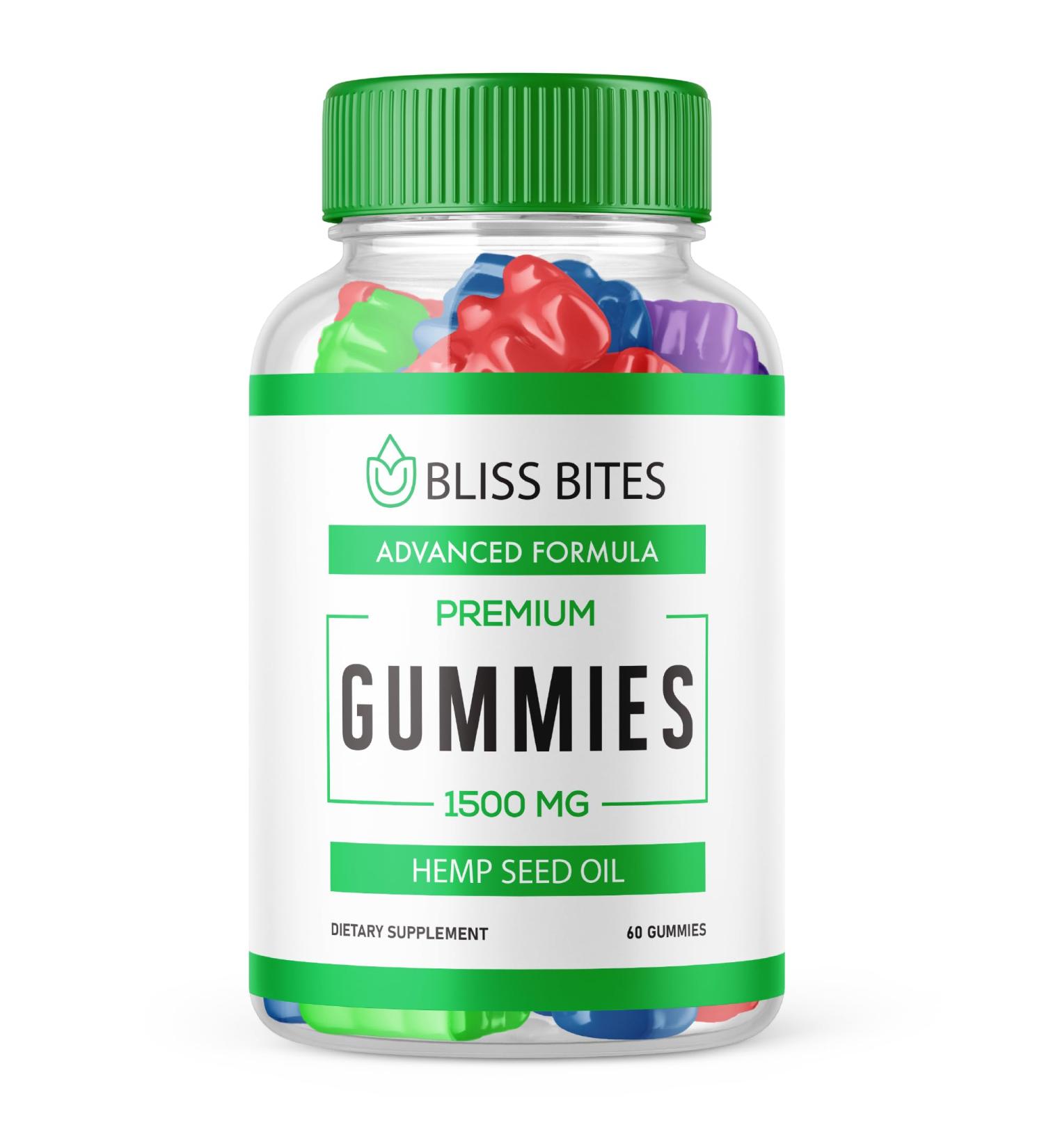Bliss Bites Gummies - Official Formula - Bliss Bites Hemp Gummies Performance Blend Hemp Extract Formula 25mg Hemp per Gummy 1500mg per Bottle Great Taste Big Size Extra Strength (60 Gummies) 60 Count (Pack of 1) - Buy Online on GoSupps.com
