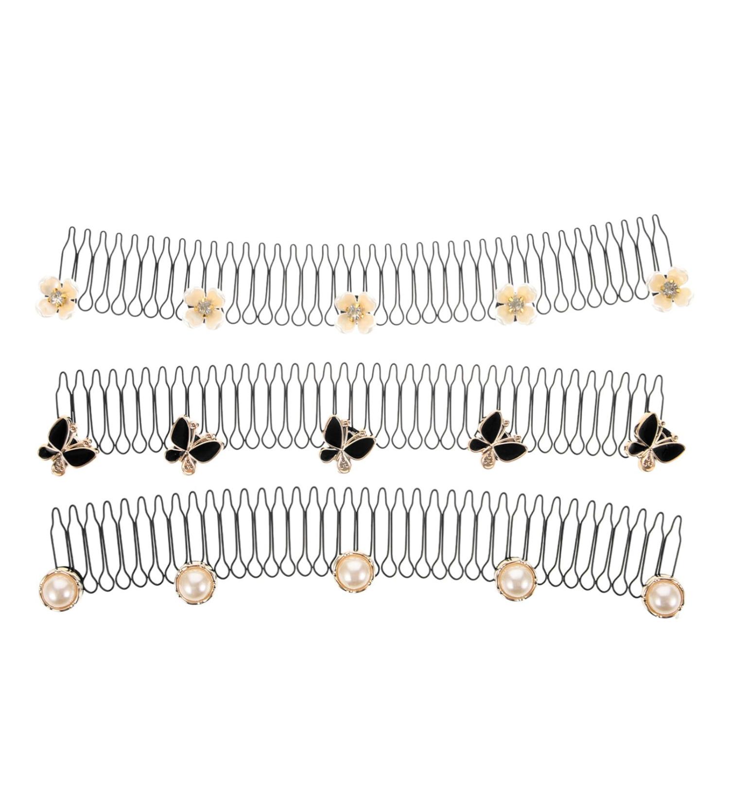 Beavorty Invisible Hair Clip 3pcs Stretchable Hair Clips Wavy Bobby Bangs Holder U Shape Hair Finishing Fixer Comb - Buy Online on GoSupps.com