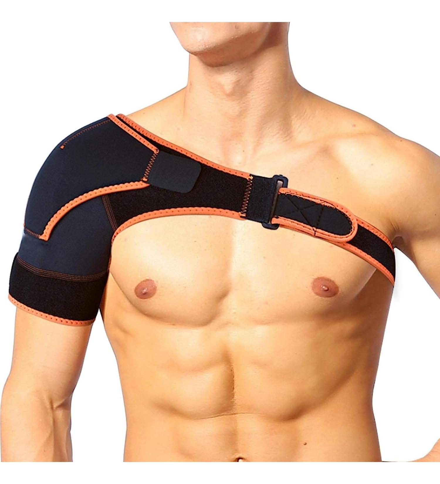Adjustable Shoulder Support Shoulder Compression Wrap Shoulder Brace Ergonomic Design and Breathable Wicking Lightweight Fabric Durable and Fitness for Dislocation Shoulder Sprain - Buy Online on GoSupps.com